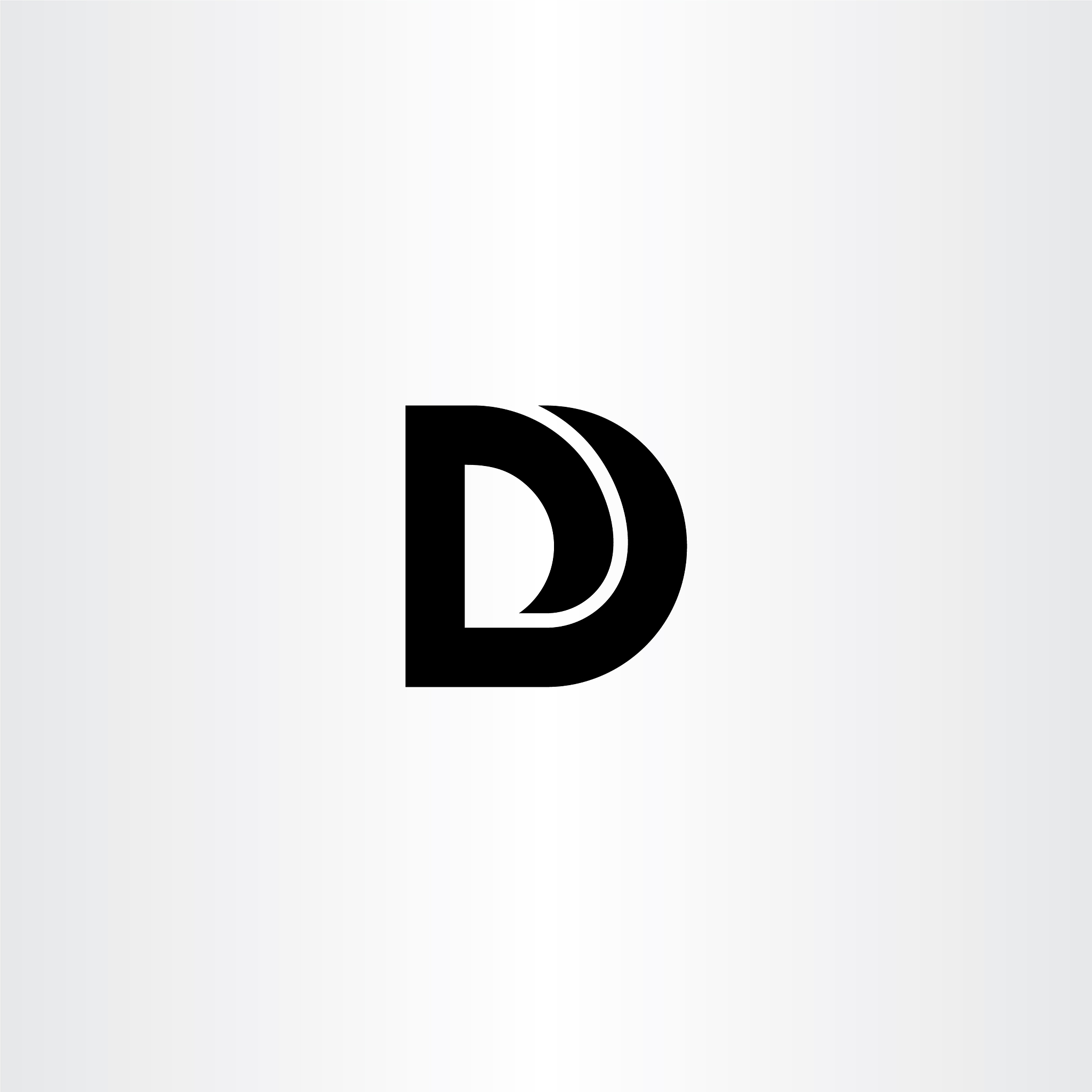 d logo black icon sign symbol element