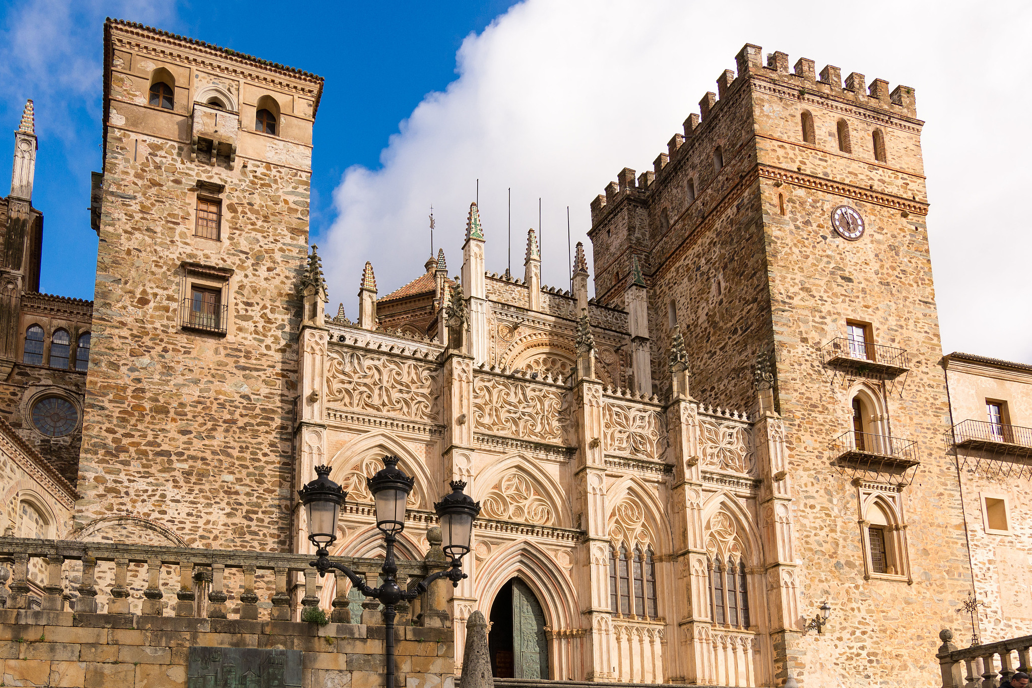 the monastery  of guadalupe is one of the main tourist places of