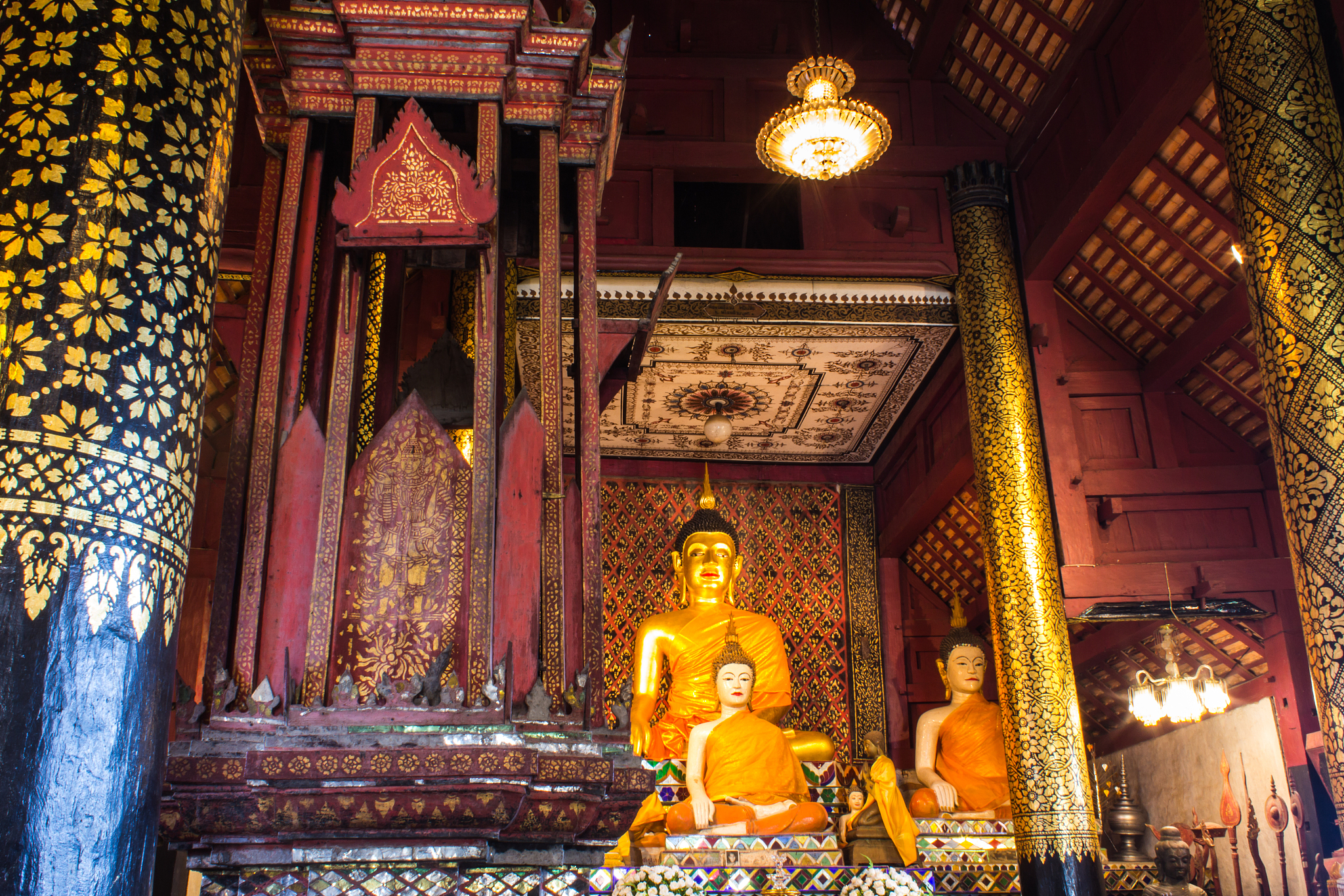 old buddha statue in chapel