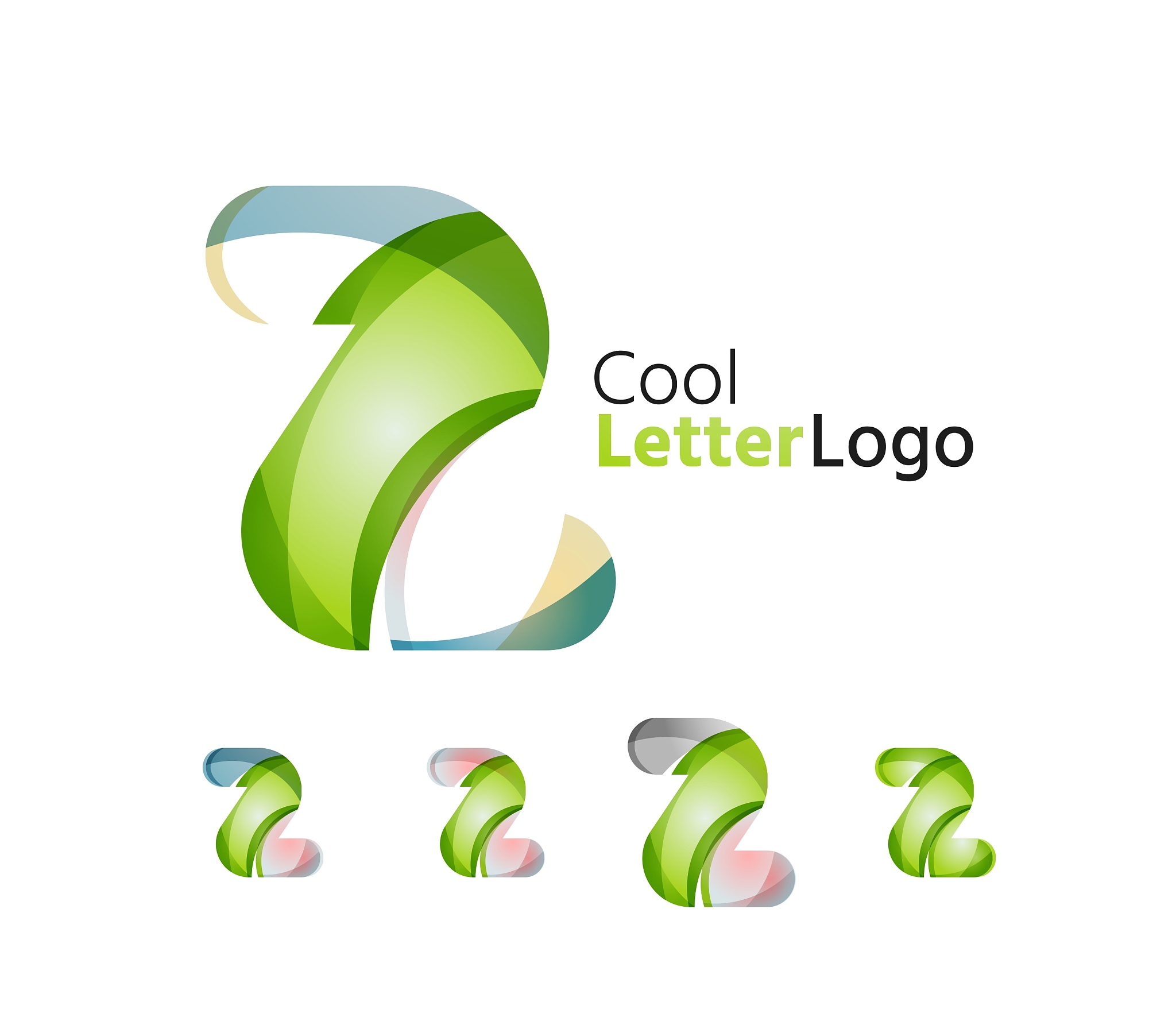 set of abstract z letter company logos business