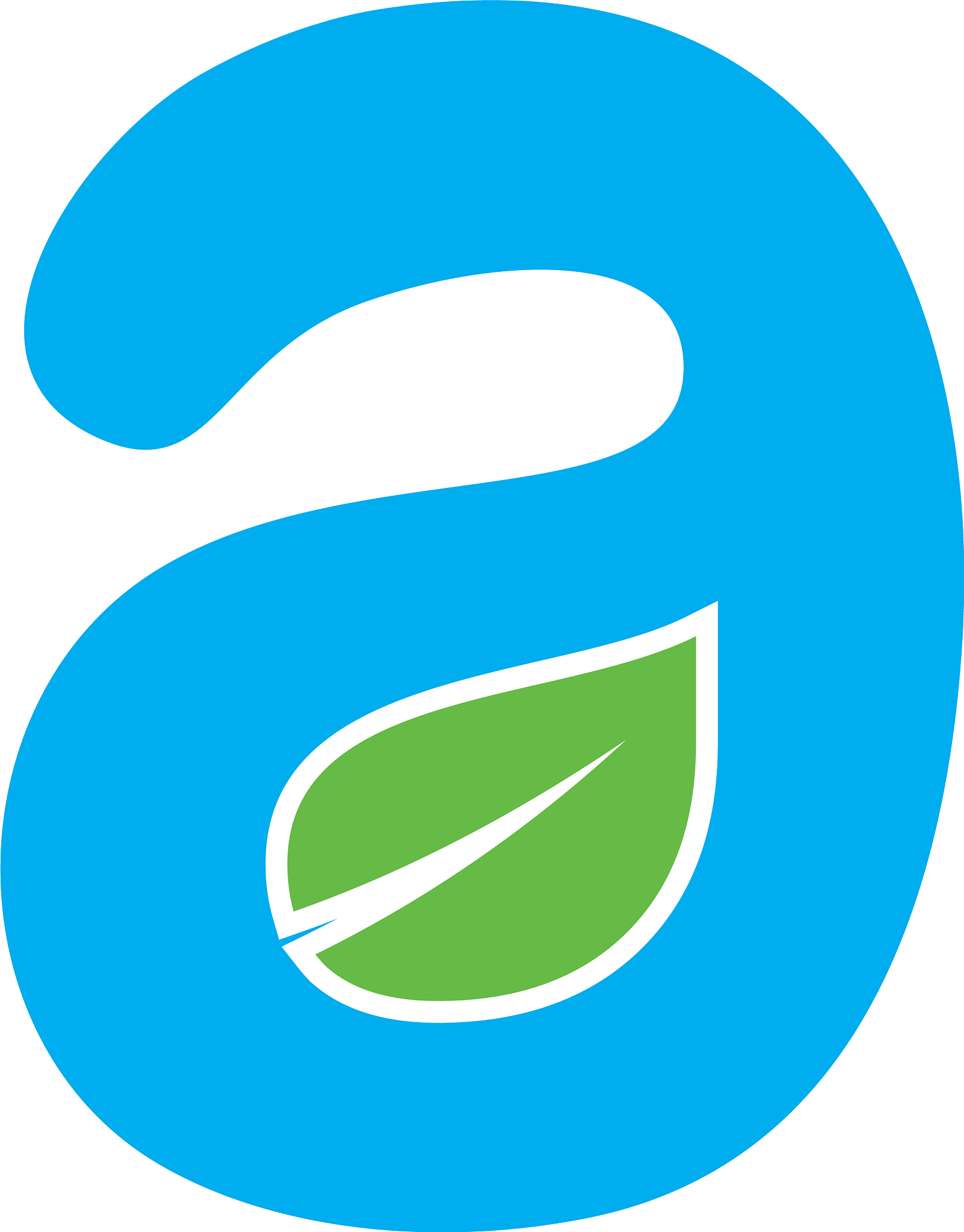 initial letter a logo with green leaf ecology