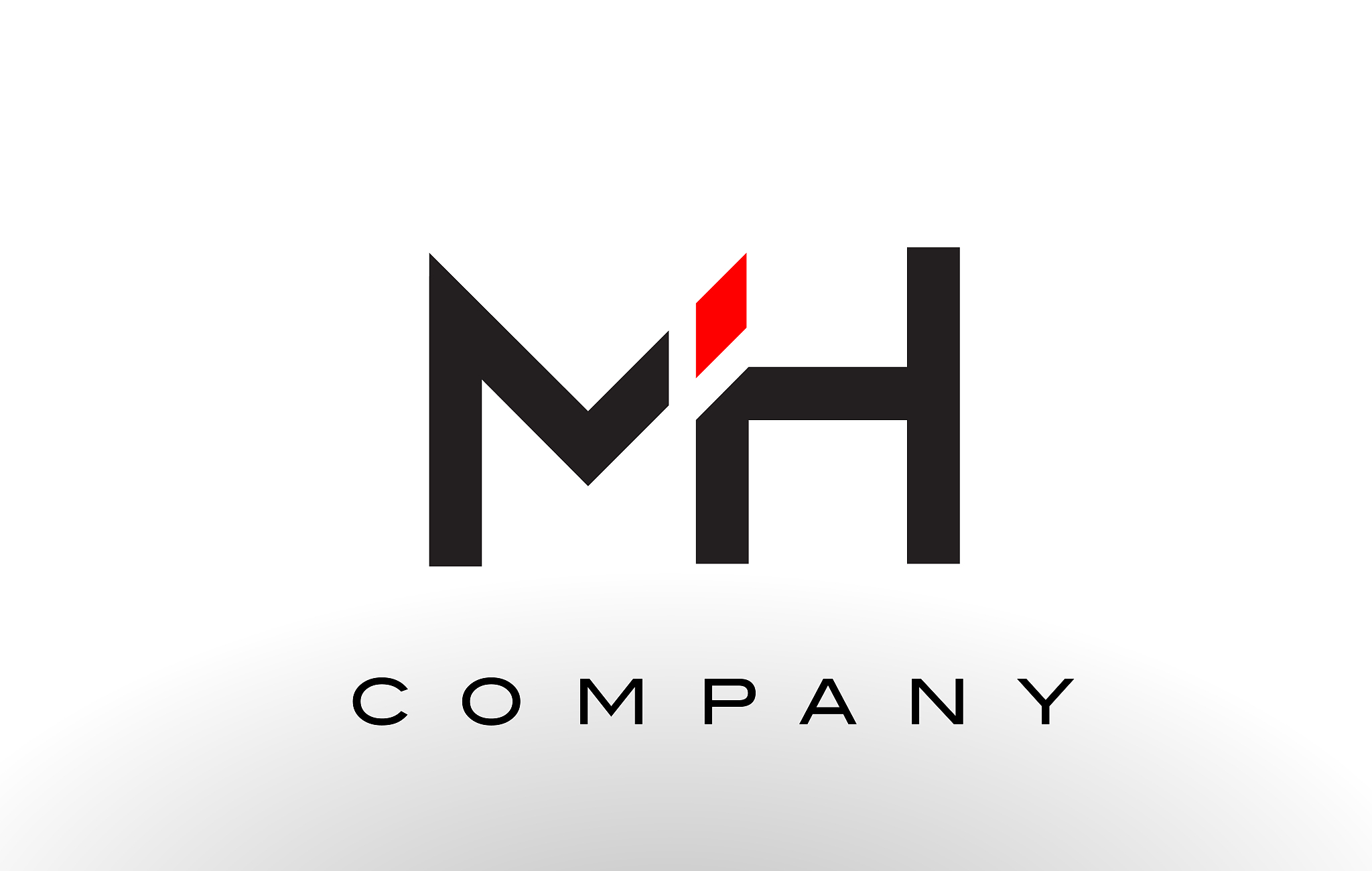 mh logo letter design