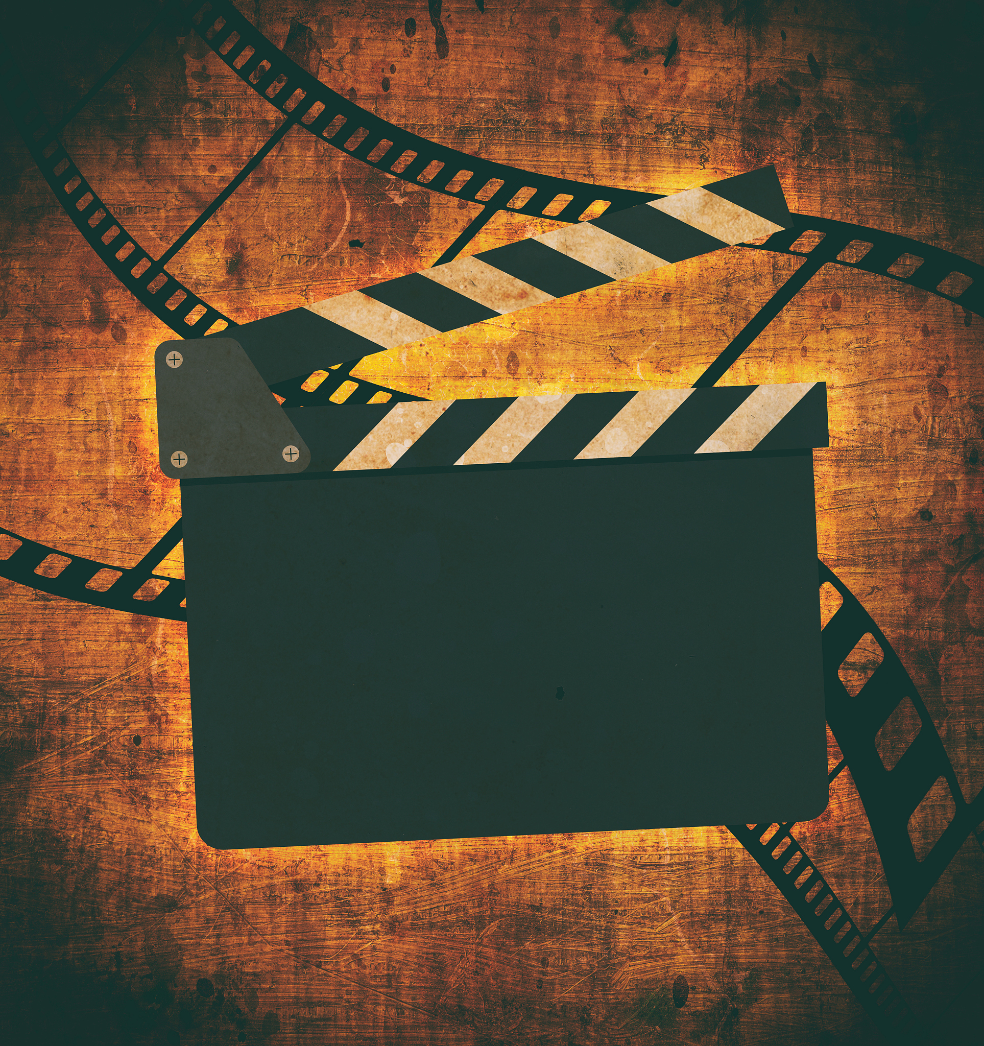 vintage background with film frame