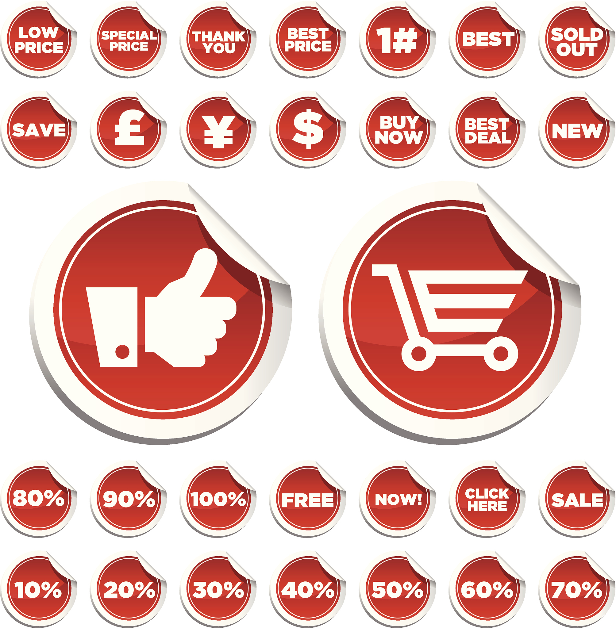 sale shopping stickers