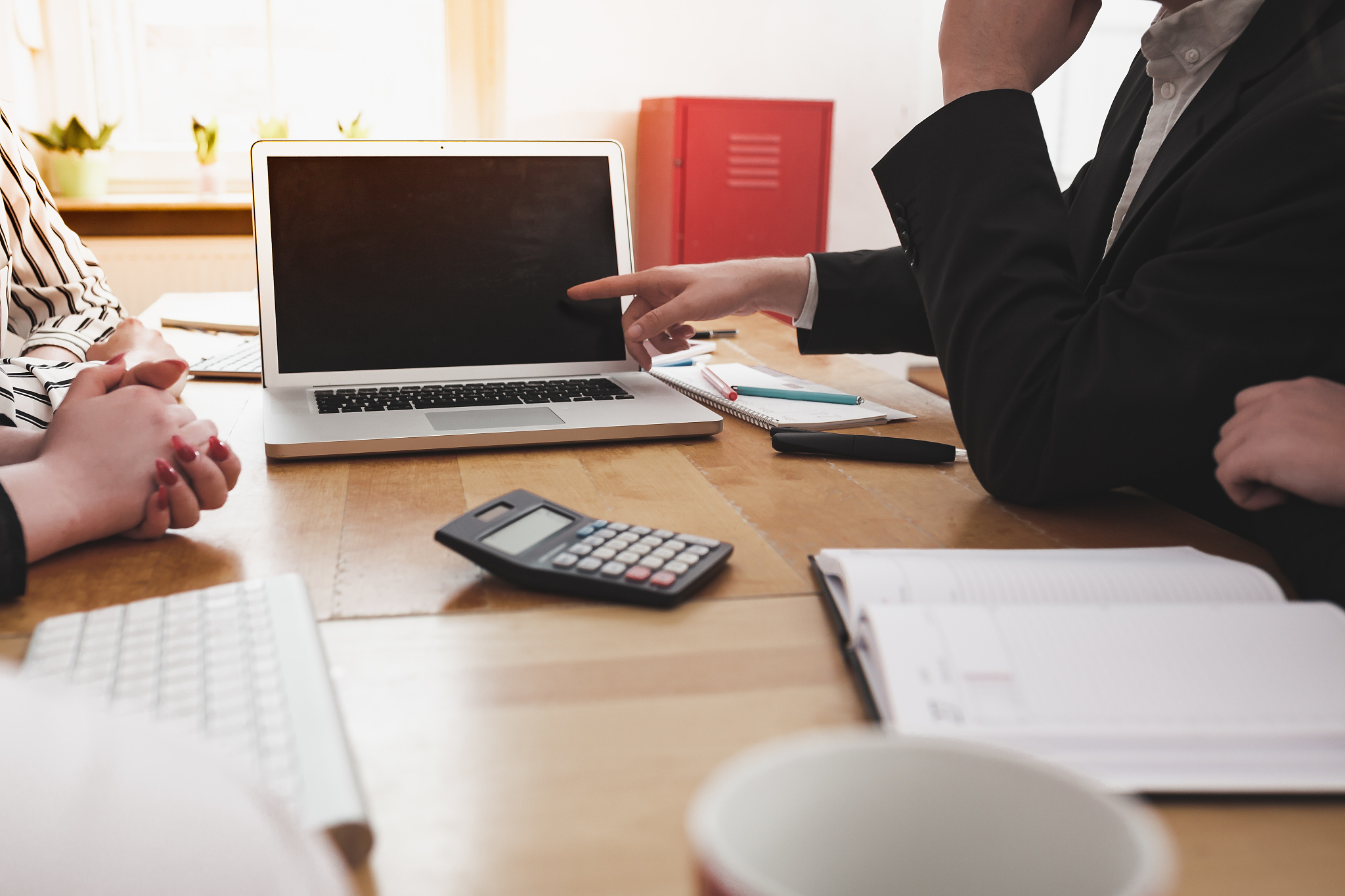 business people working at office