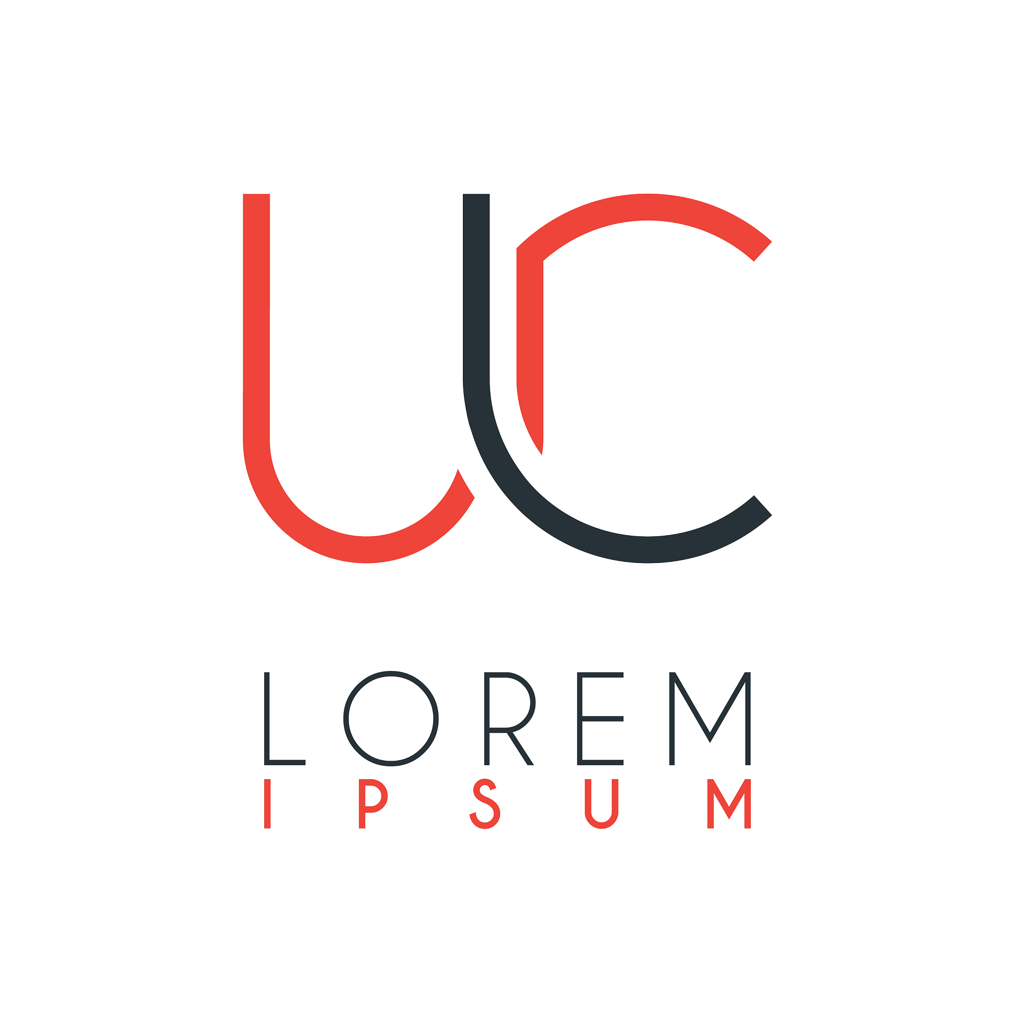 the logo between letter u and letter c or uc