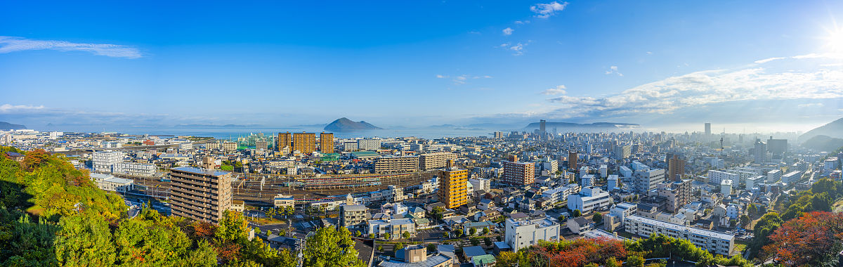 日本四国县香川县的高松市