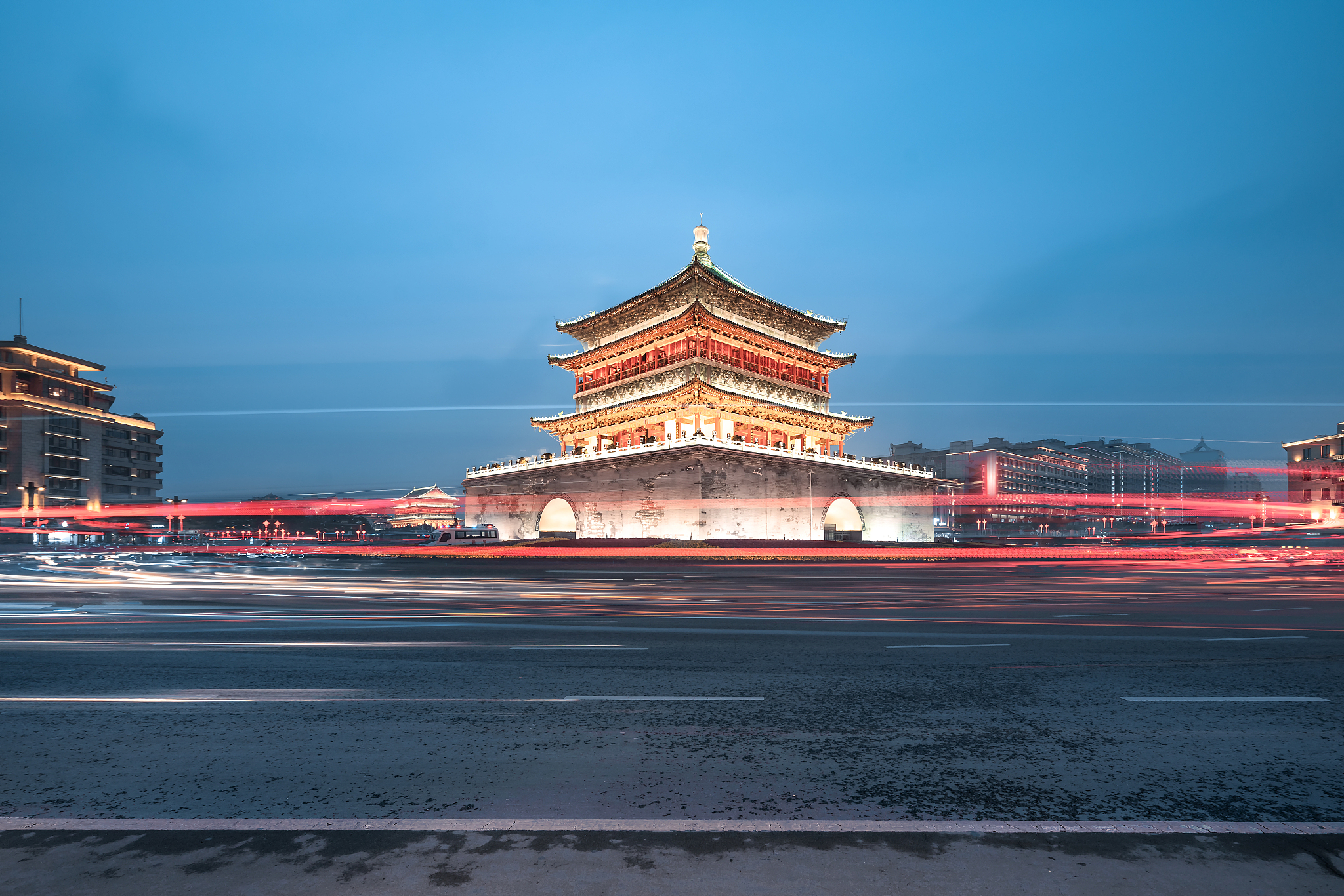 西安钟楼夜景
