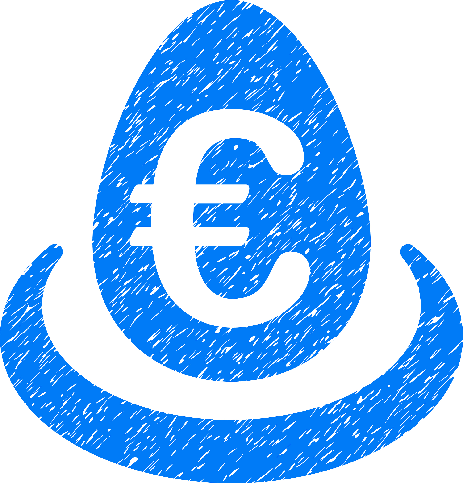 euro deposit grunge icon