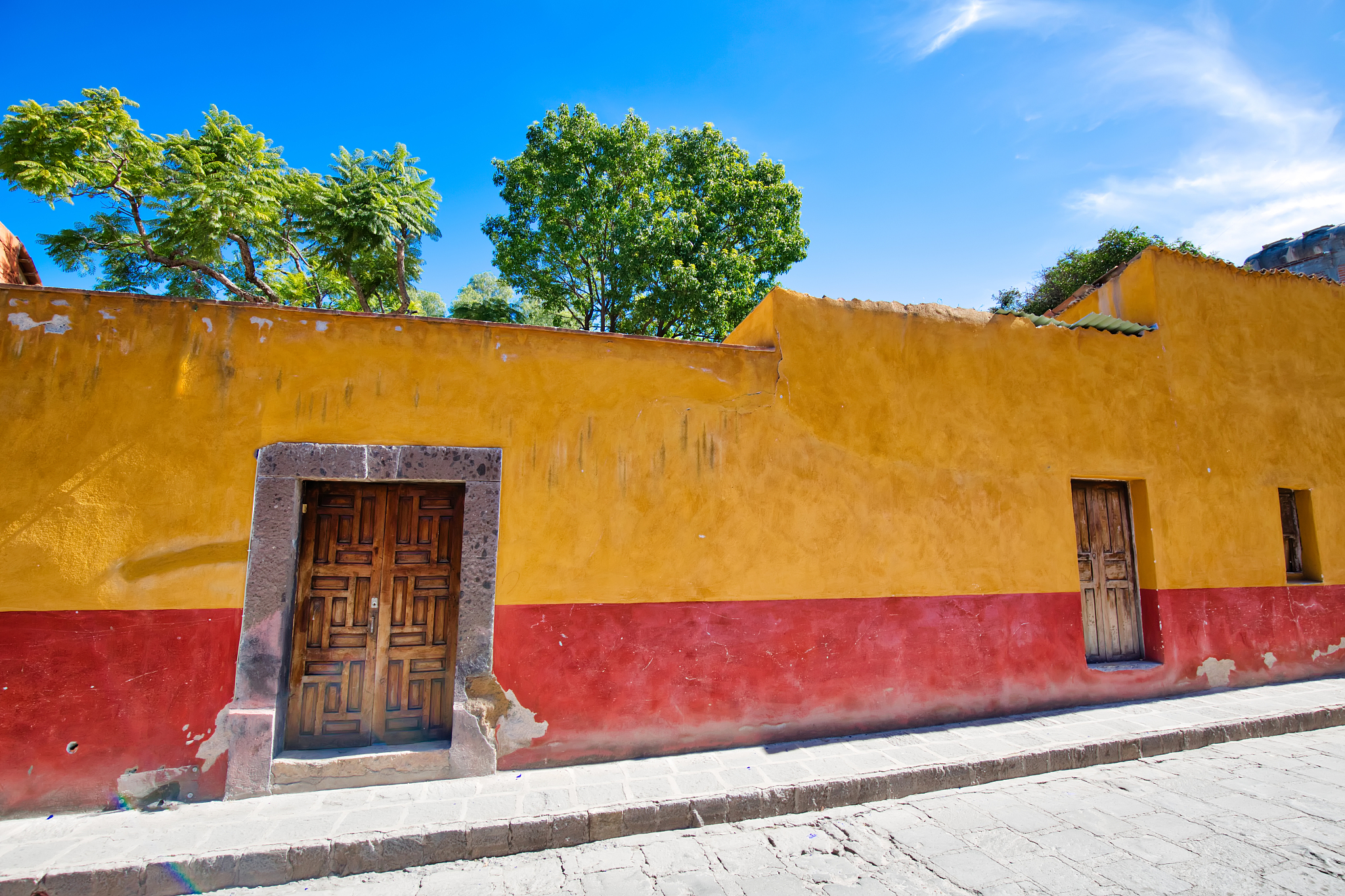 mexico, colorful buildings and streets of san miguel de allende 