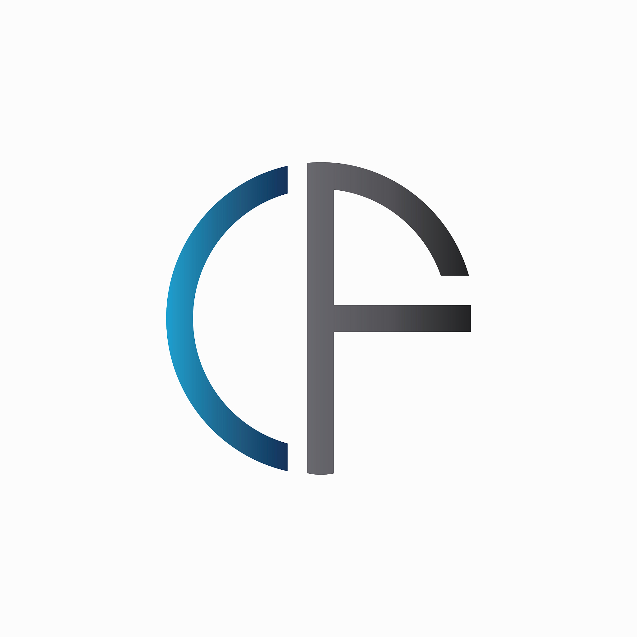 letter cf design logo