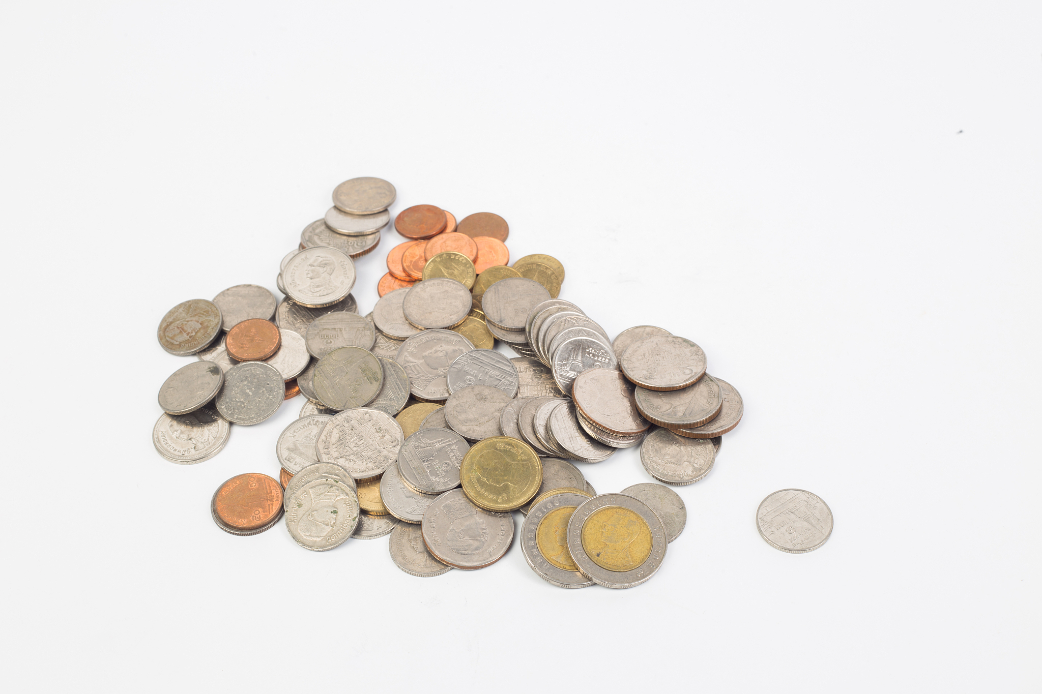 coin isolated on white