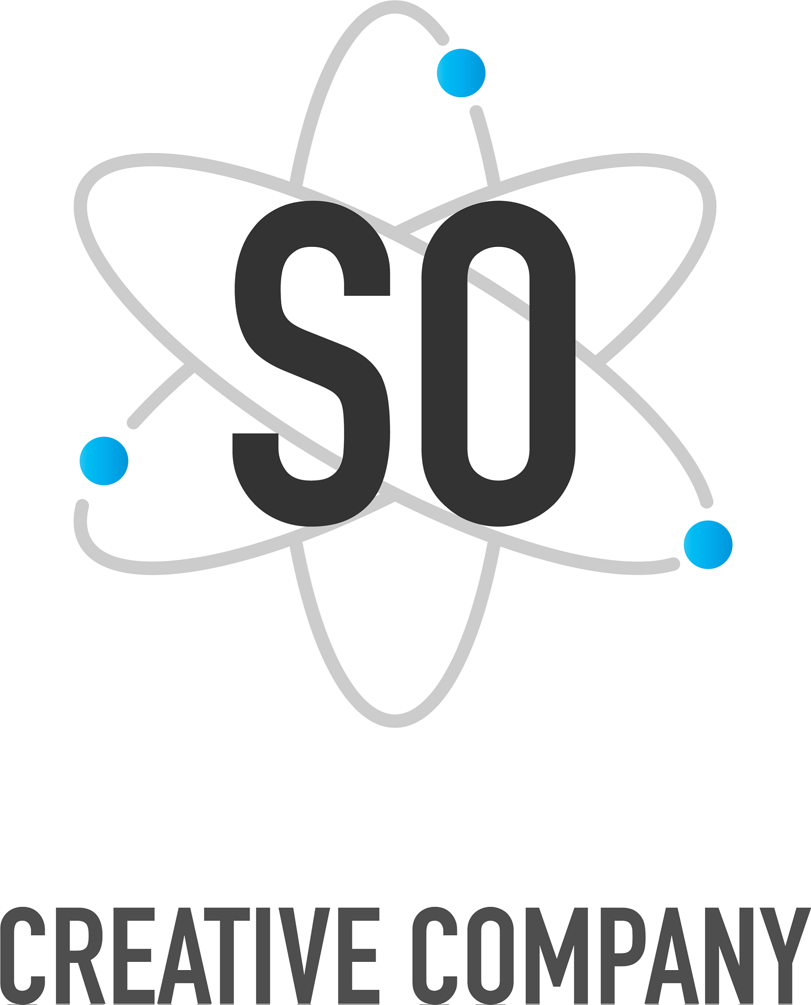 initial letter so atom neutron design logo
