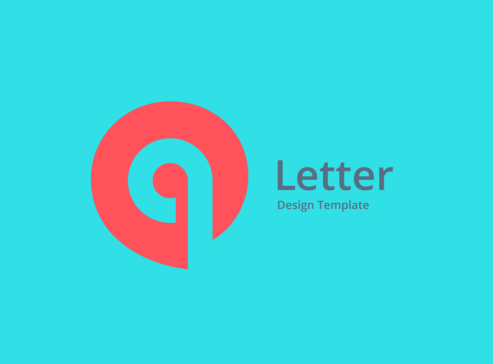 letter q with speech bubble logo icon design
