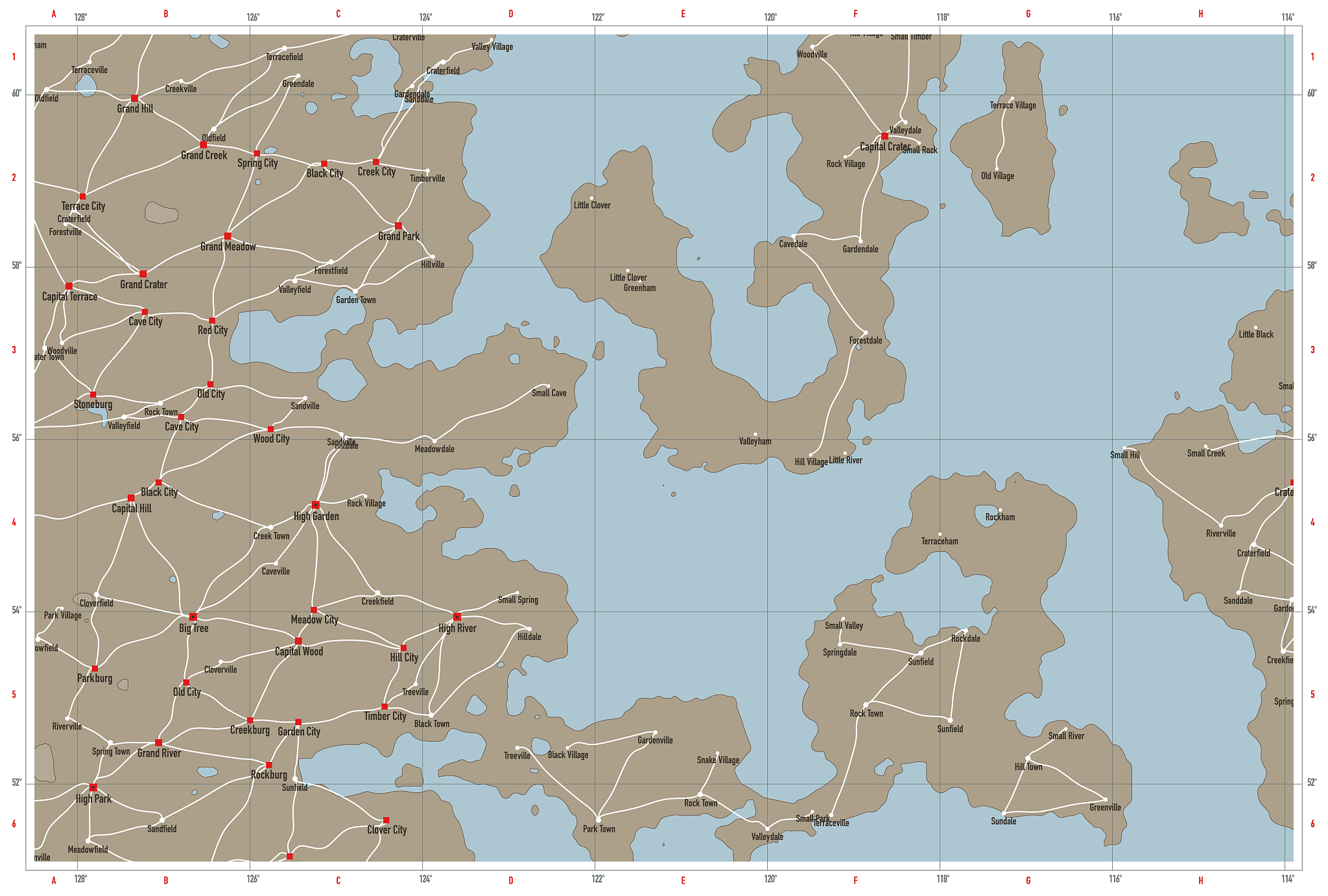 fictional map design