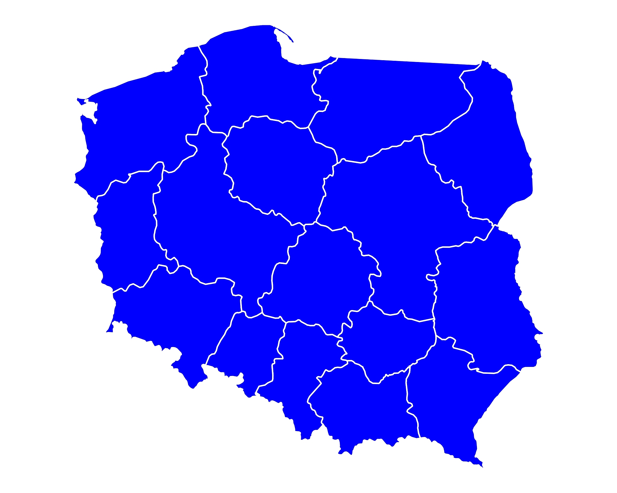 map of poland
