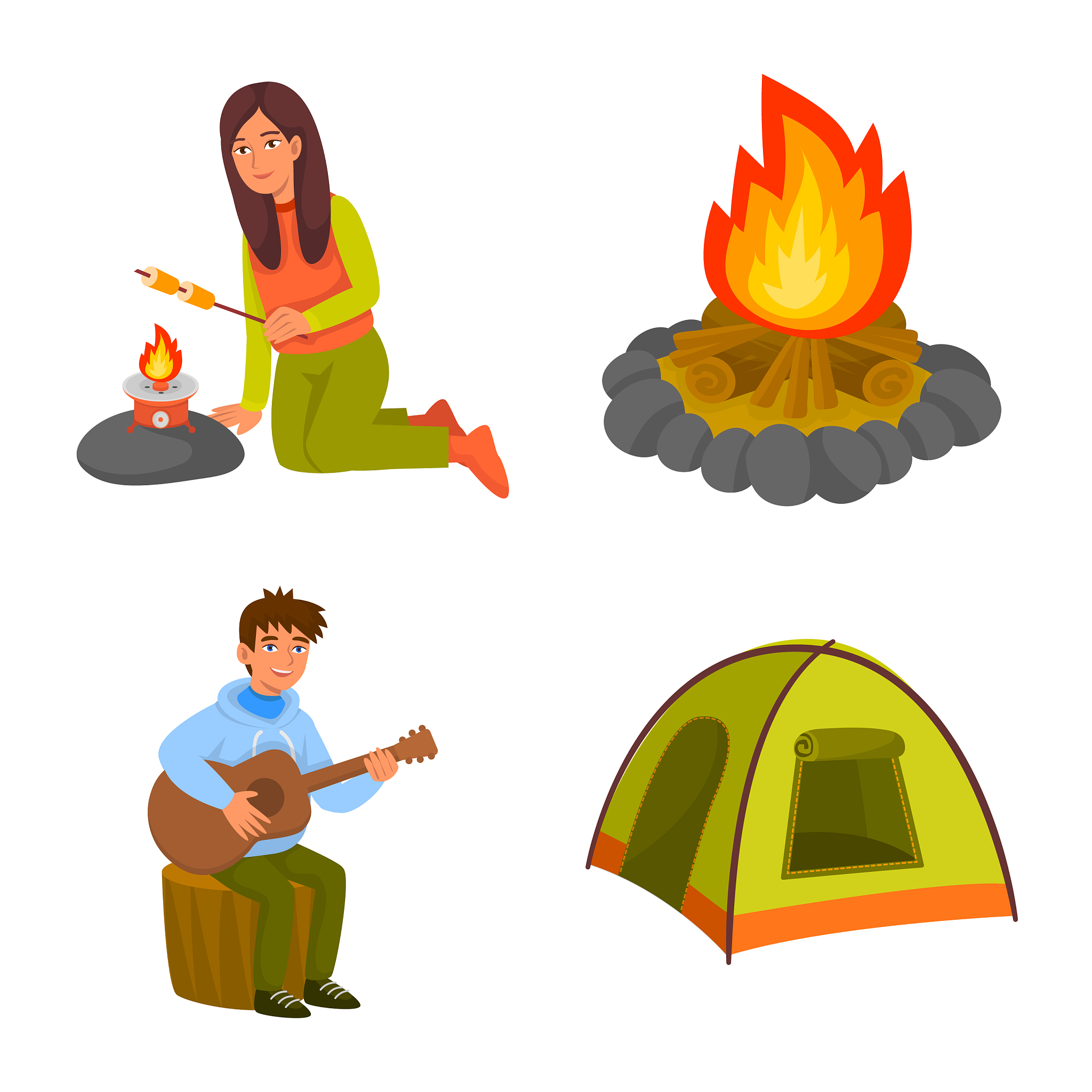 野餐下雨有遮雨棚能找到东西生火吗