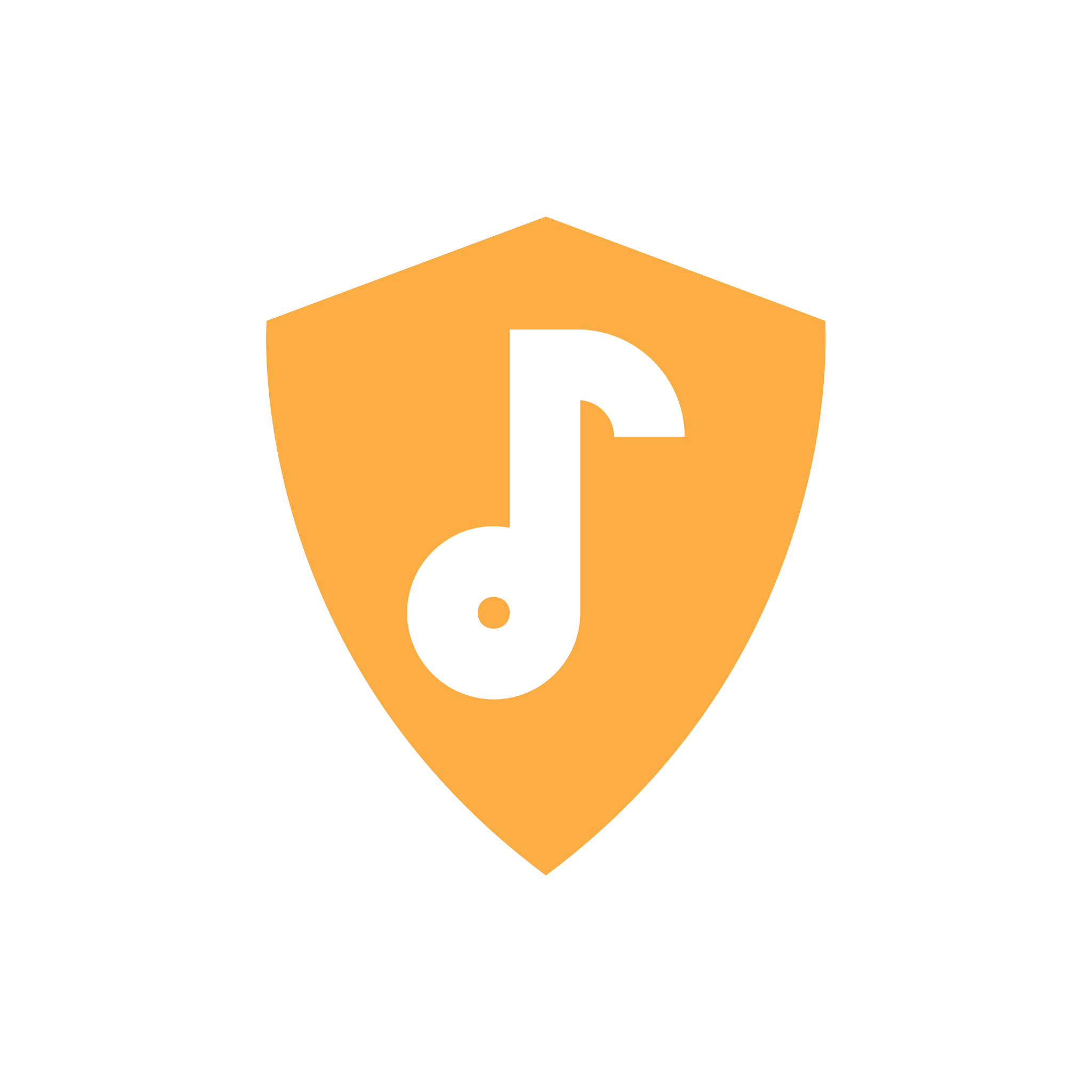 music security icon - protection music sign - sound lock