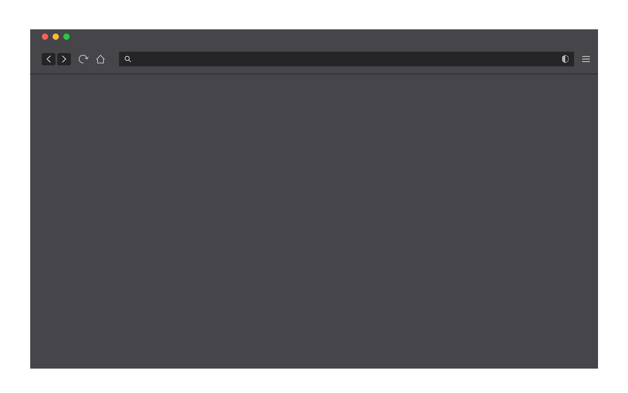 browser blank page. dark mockup of web browser window. internet 
