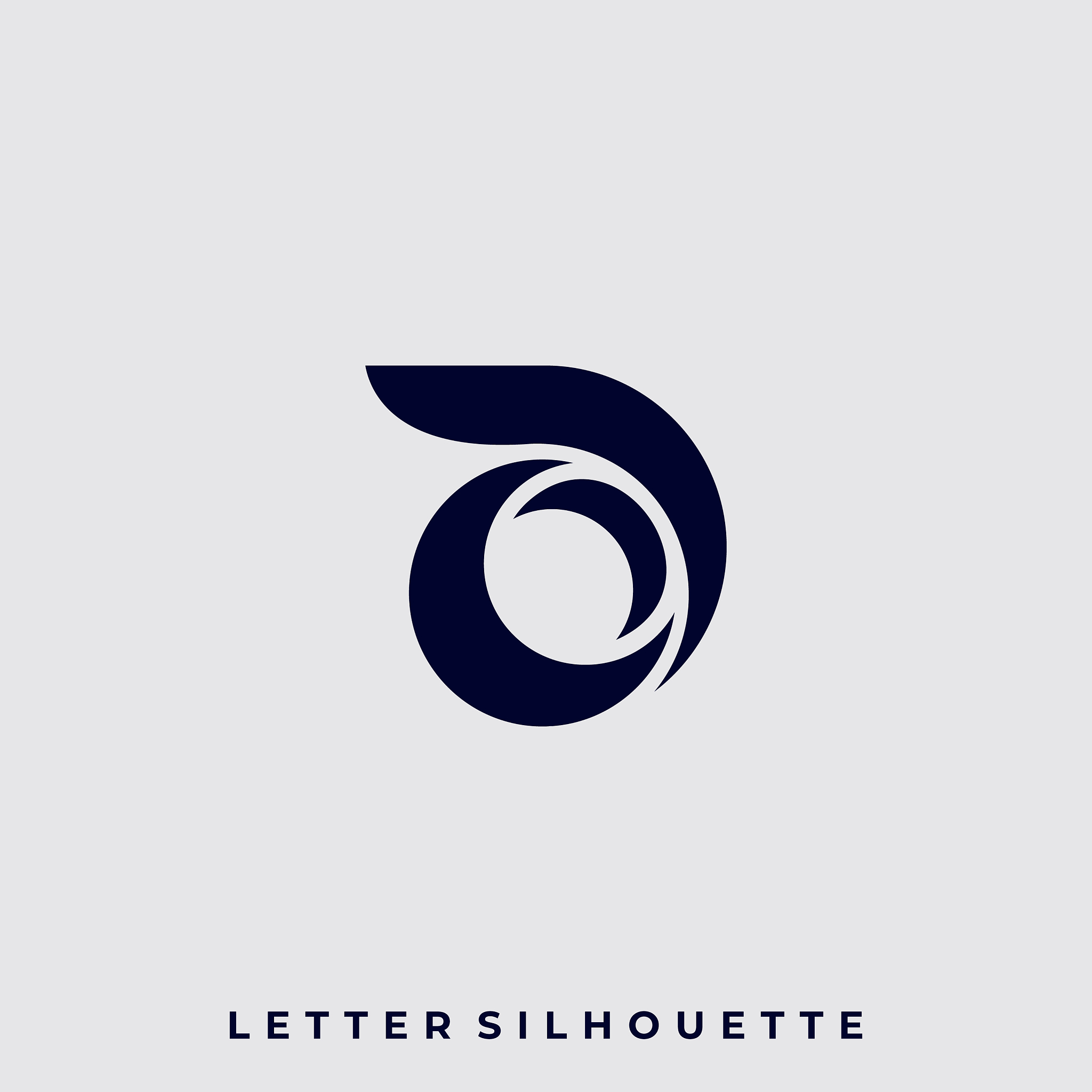 abstract letter design template