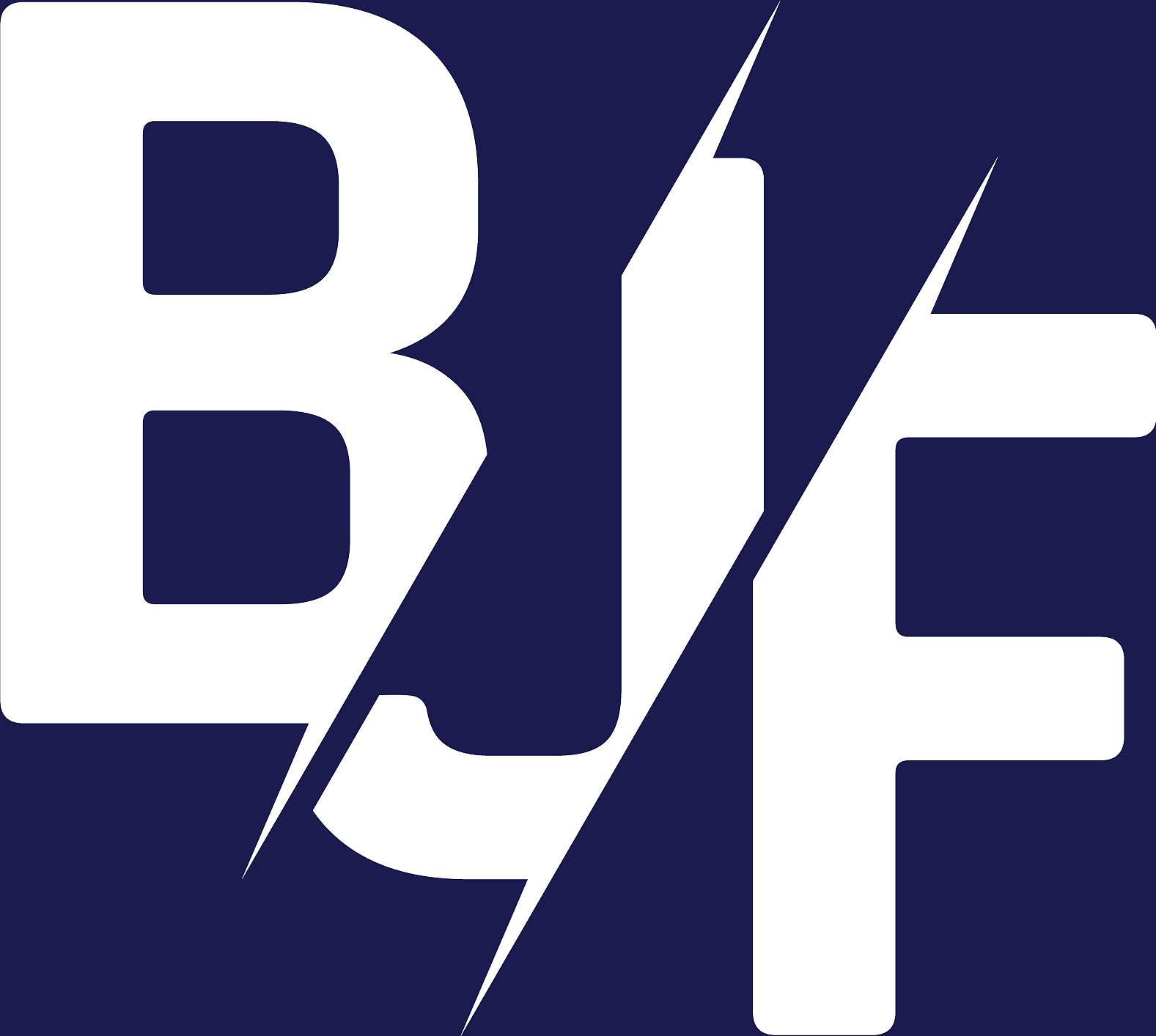 monogram letters initial logo design bjf