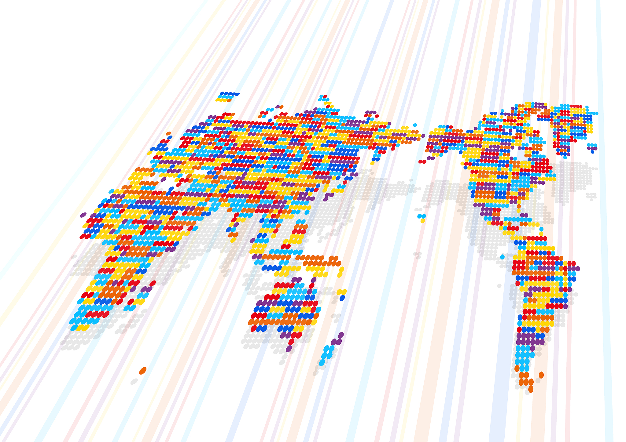 cyber digital network world map background