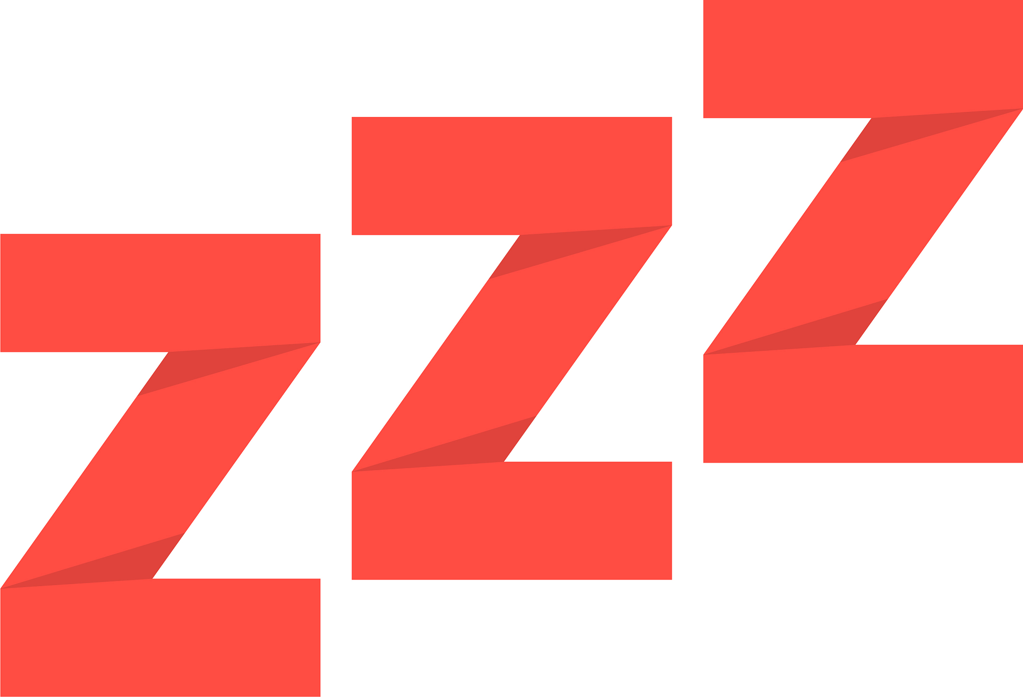 red paper made snoring sign