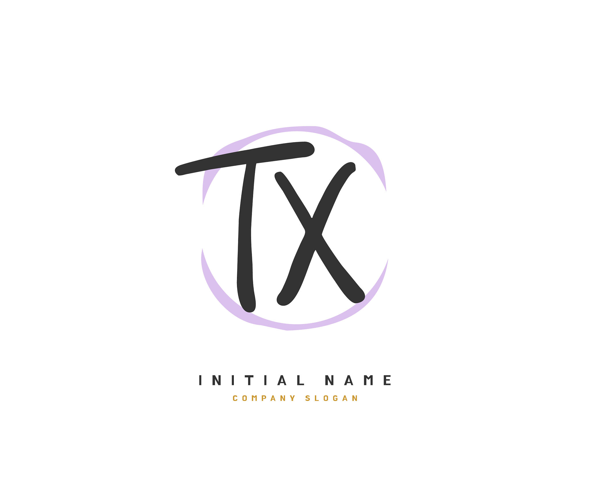 t x tx beauty initial logo handwriting logo of