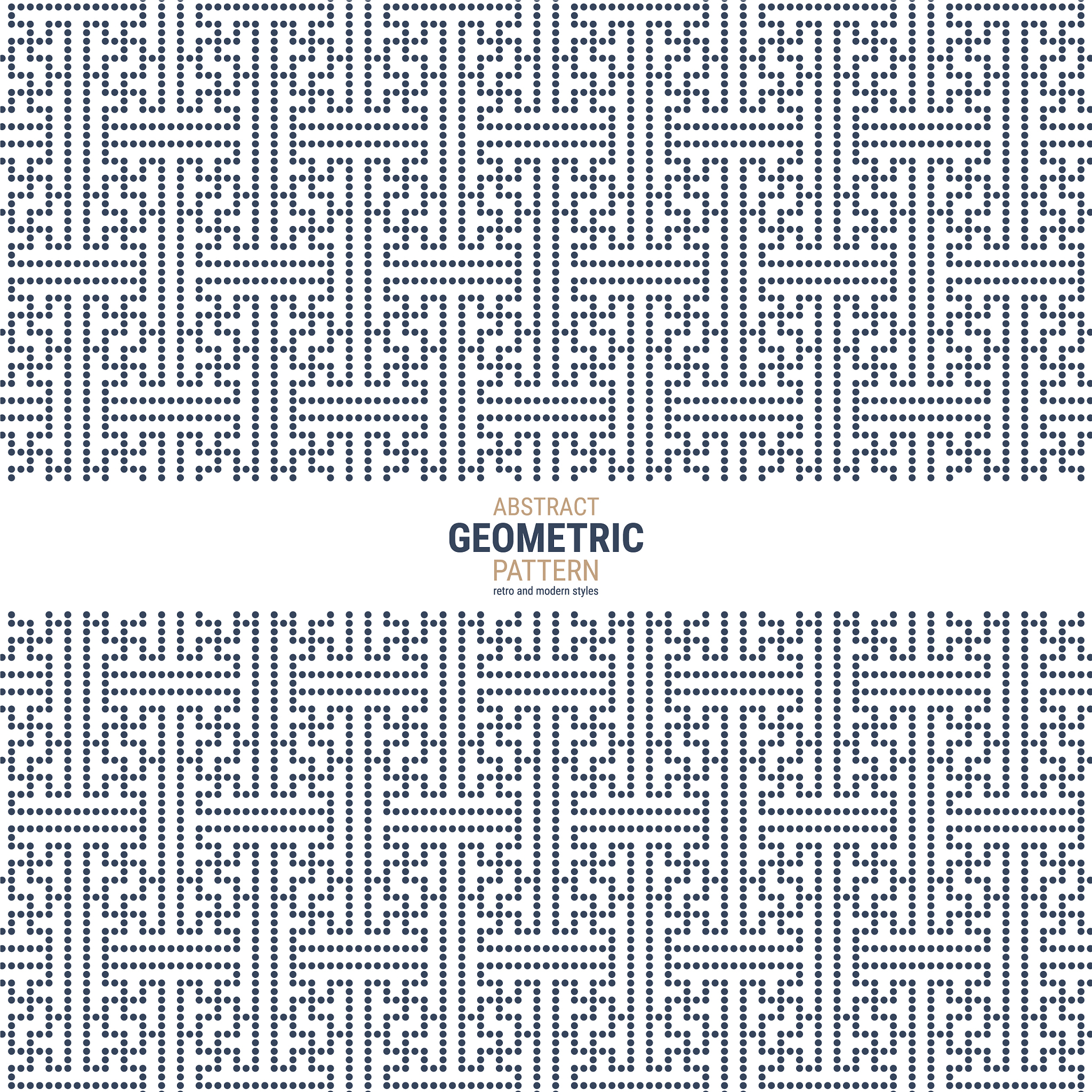 abstract geometric pattern - retro and modern