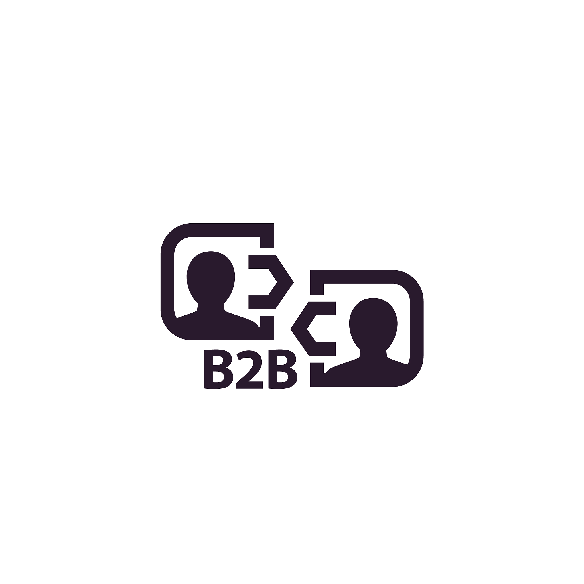 b2b commerce business concept icon