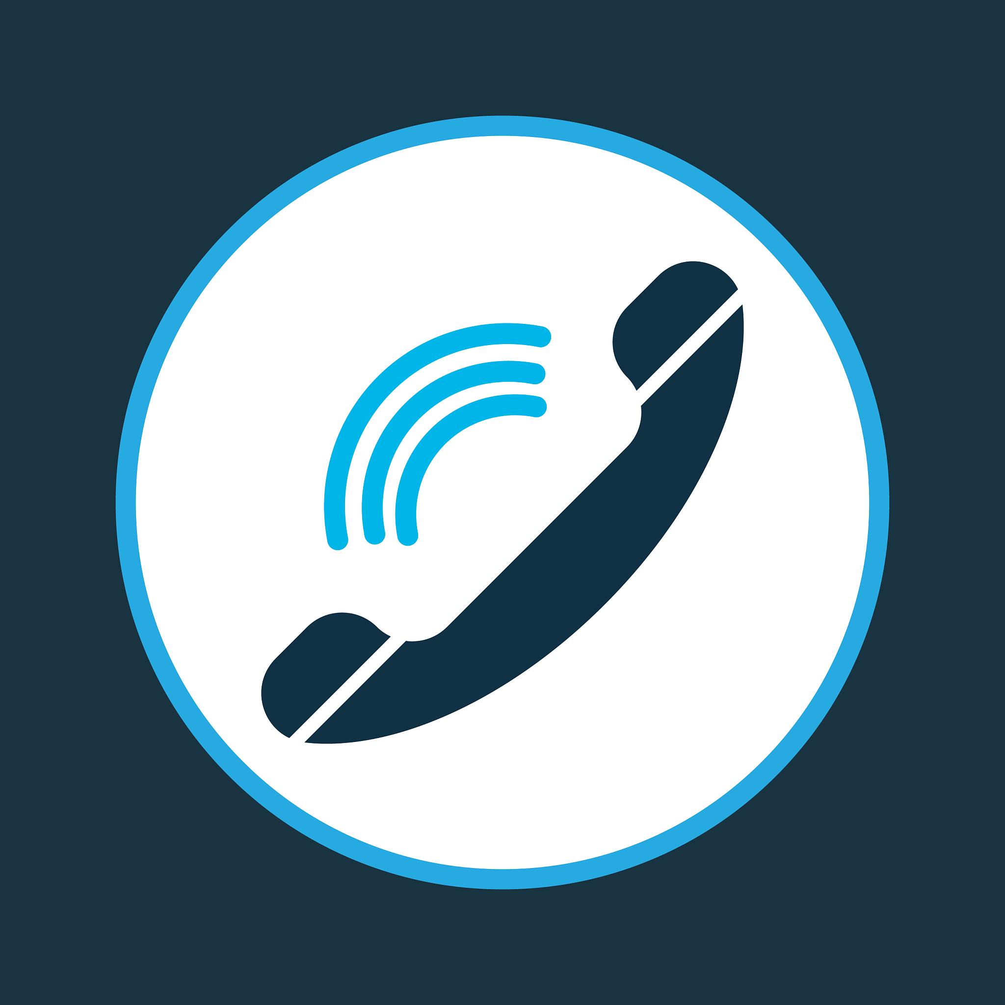 ringing telephone icon colored symbol premium