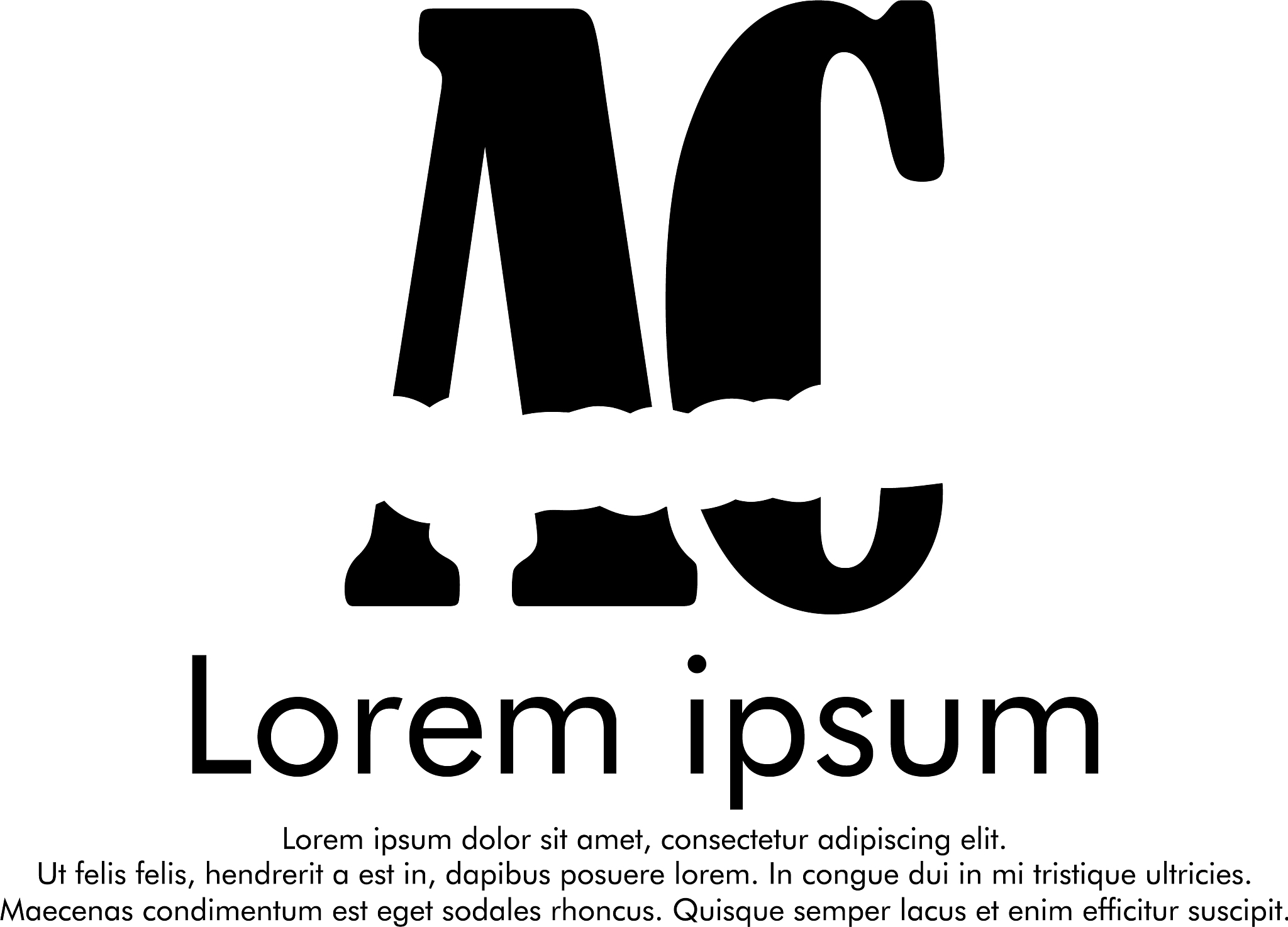 ac initial abstract logo concept for your company