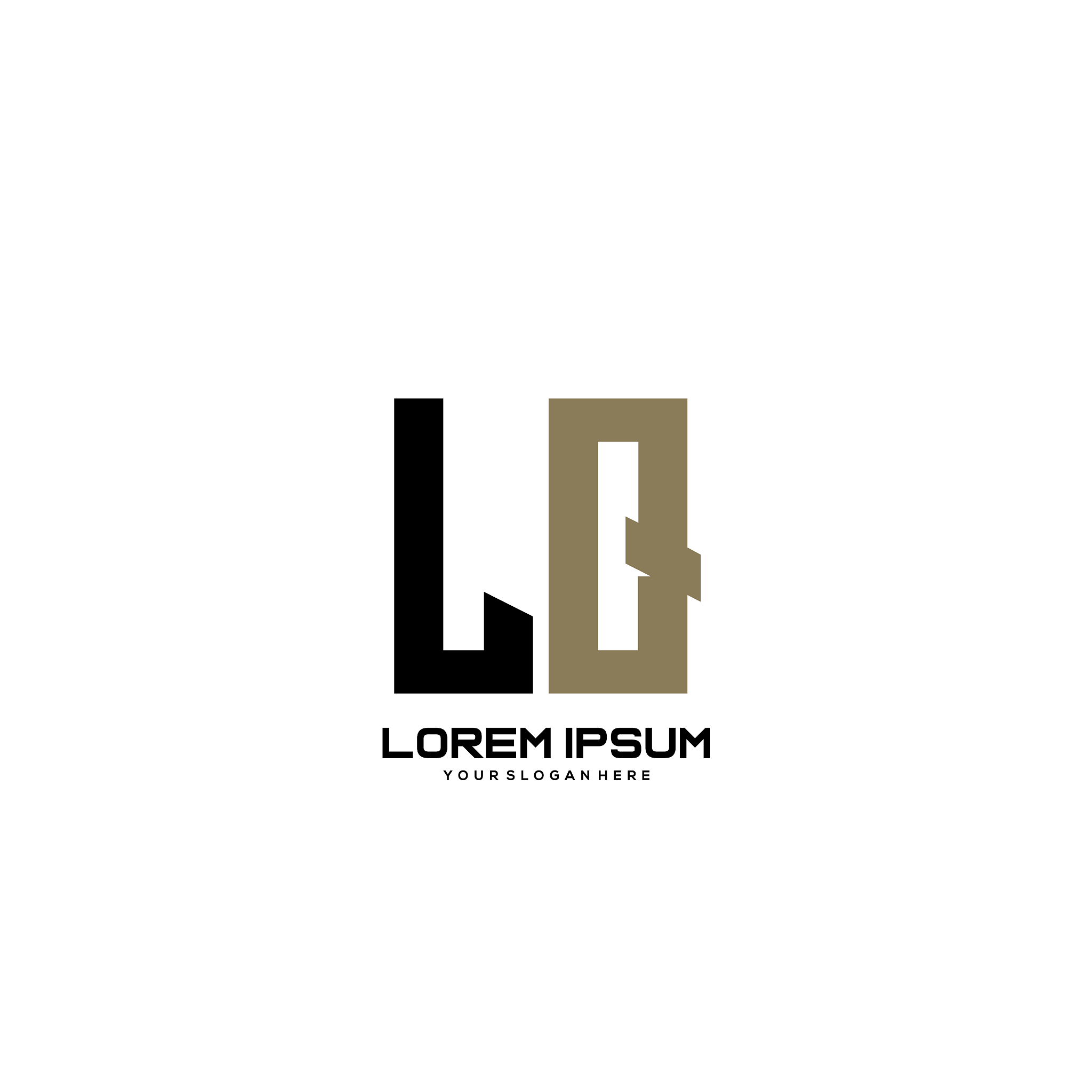 lq initial letter minimalist art logo