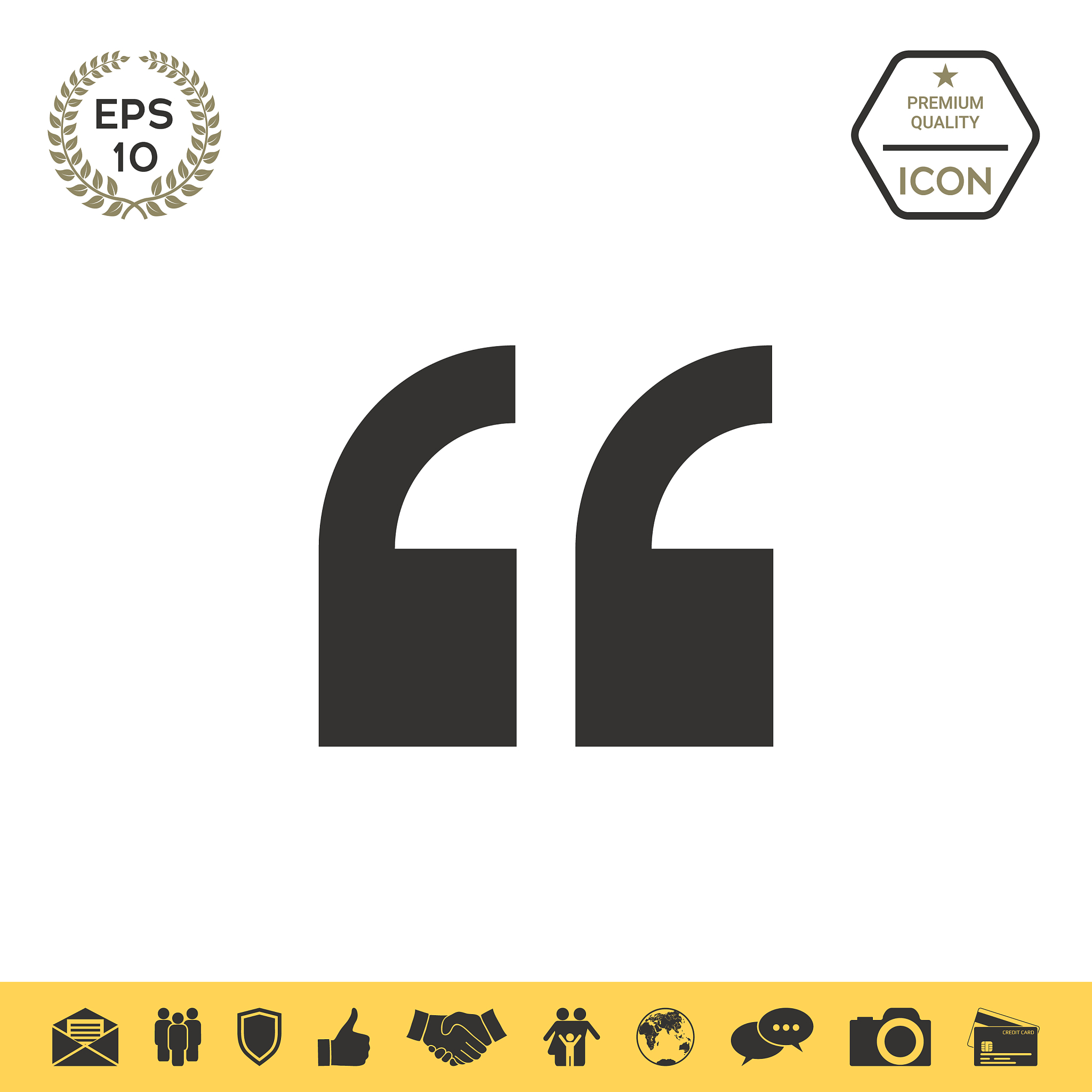 quote icon symbol