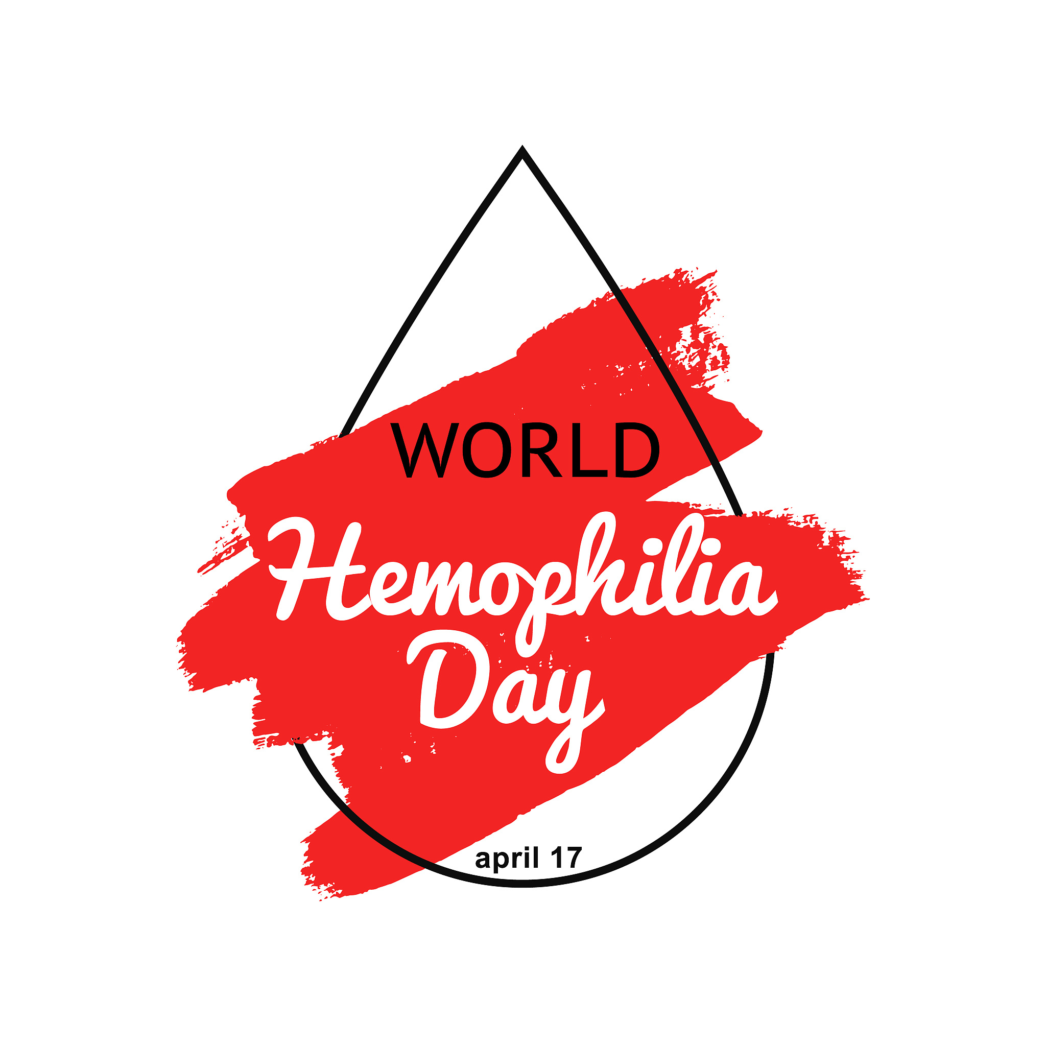 world hemophilia day template card