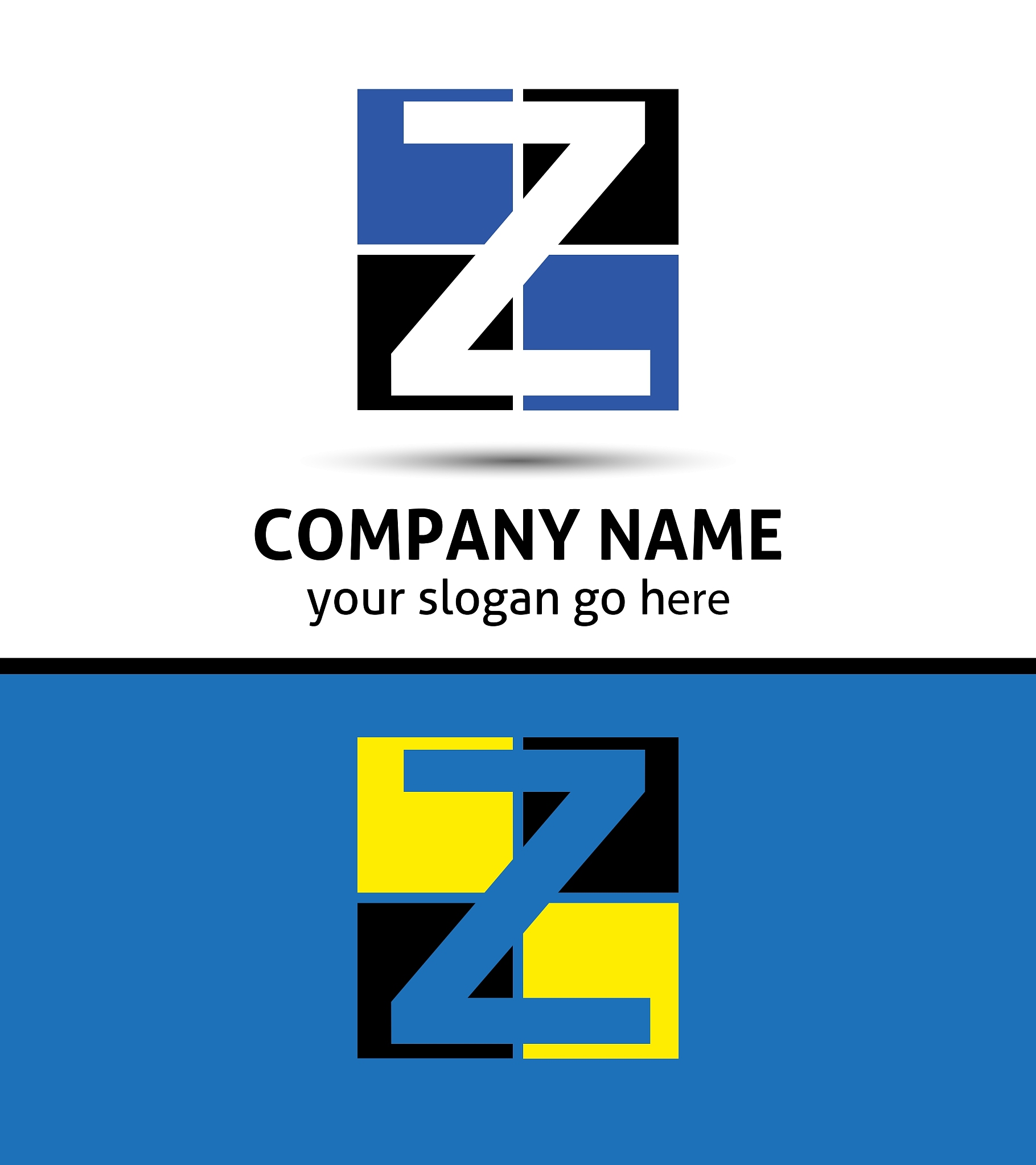 letter z logo symbol template elements