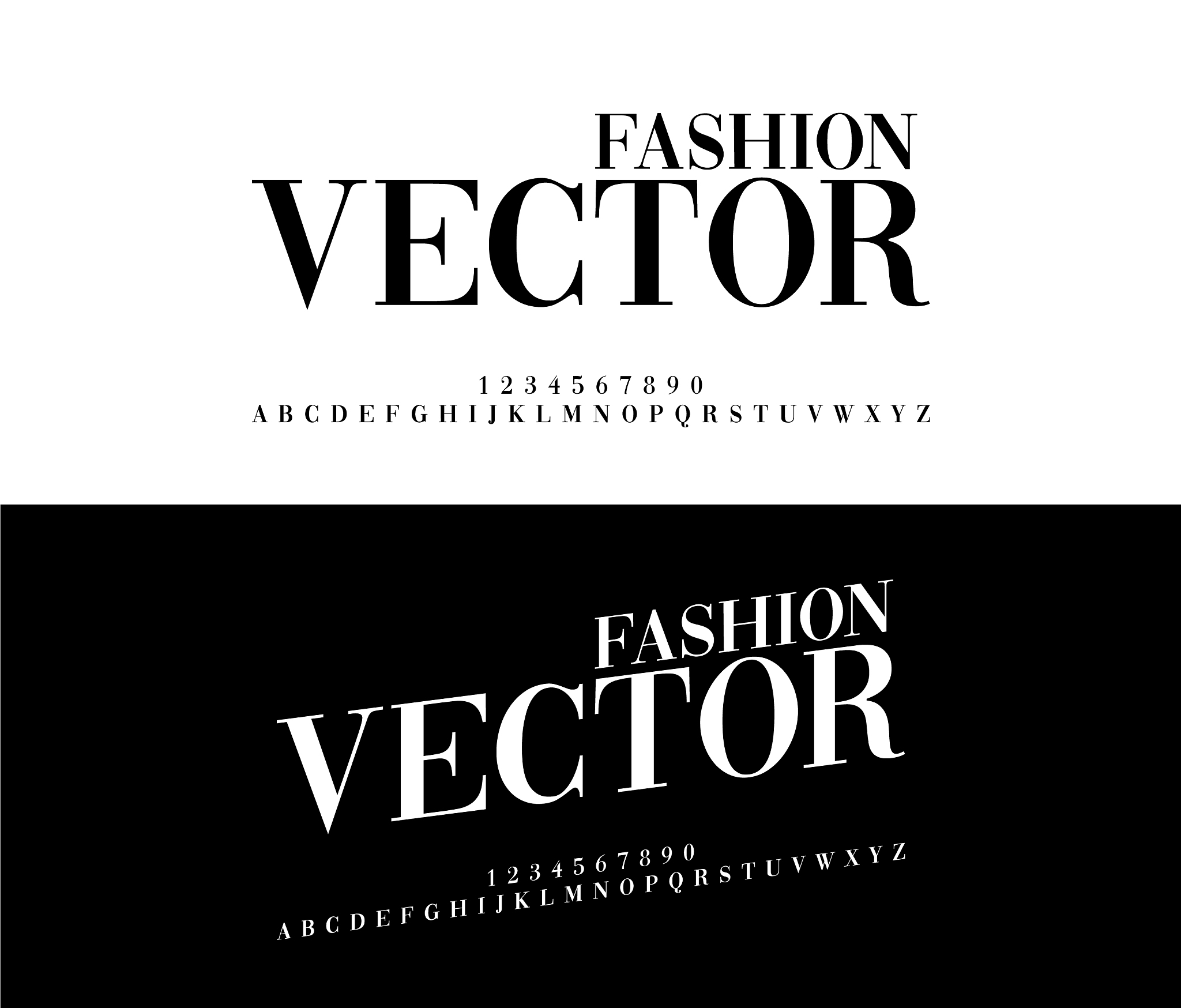 fashion elegant alphabet letters set exclusive