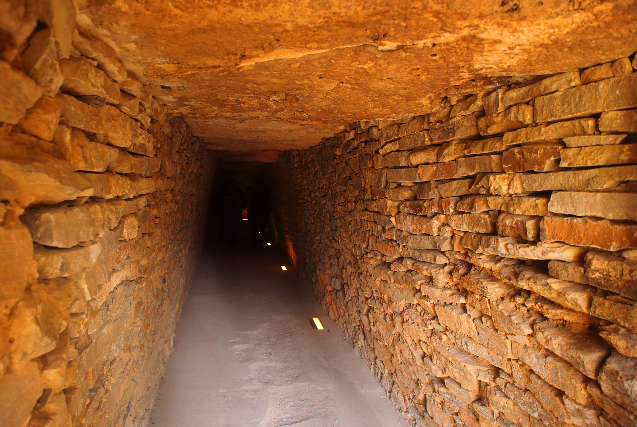 antequera, andalusia, spain. entrance to the megalithic dolmen o