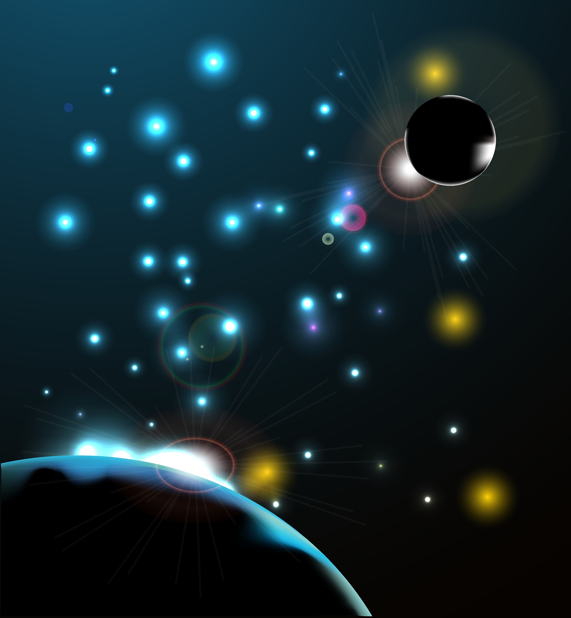 宇宙为什么是黑色的？为什么不会被那么明亮的宇宙物质给照亮？