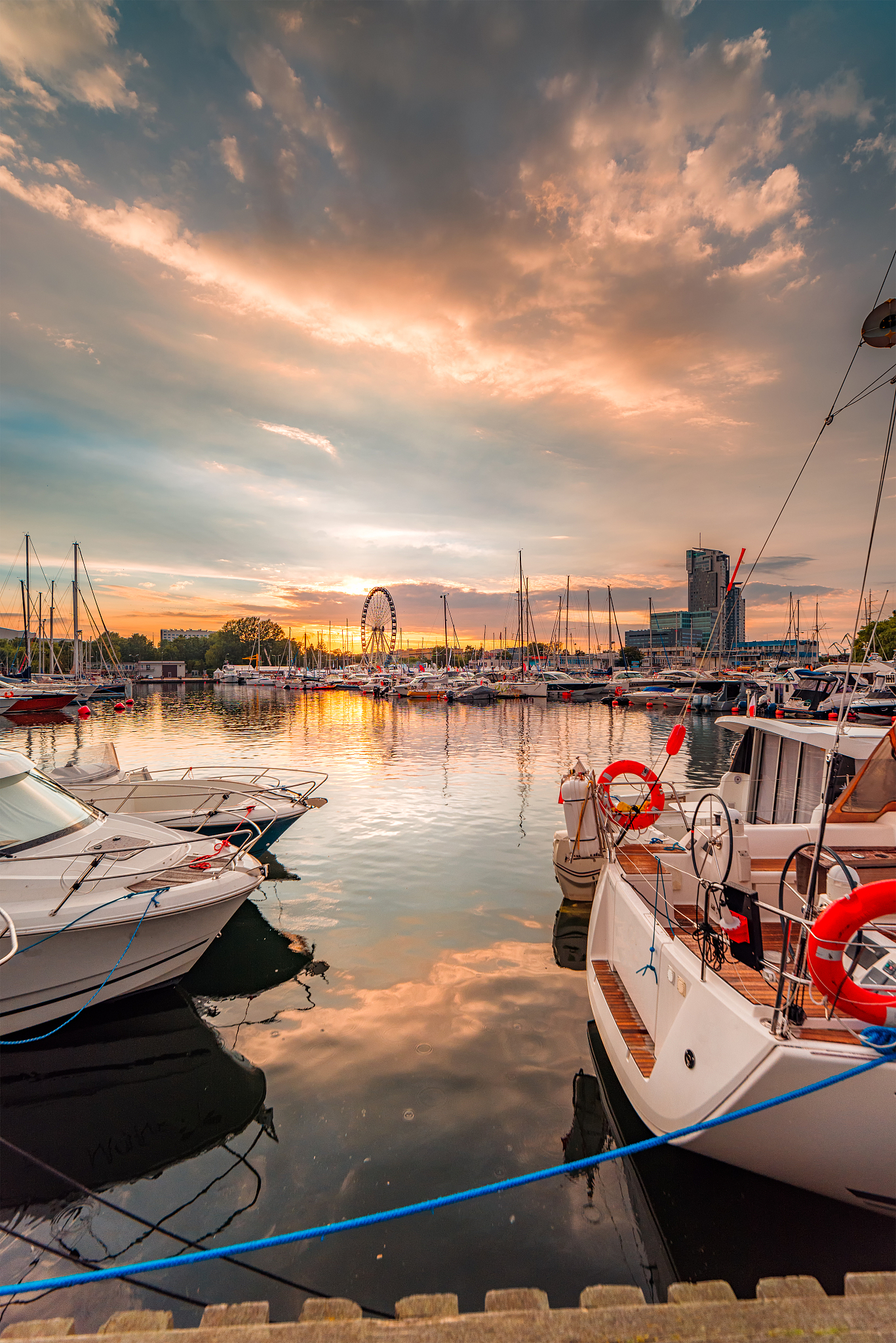 yacht port in gdynia