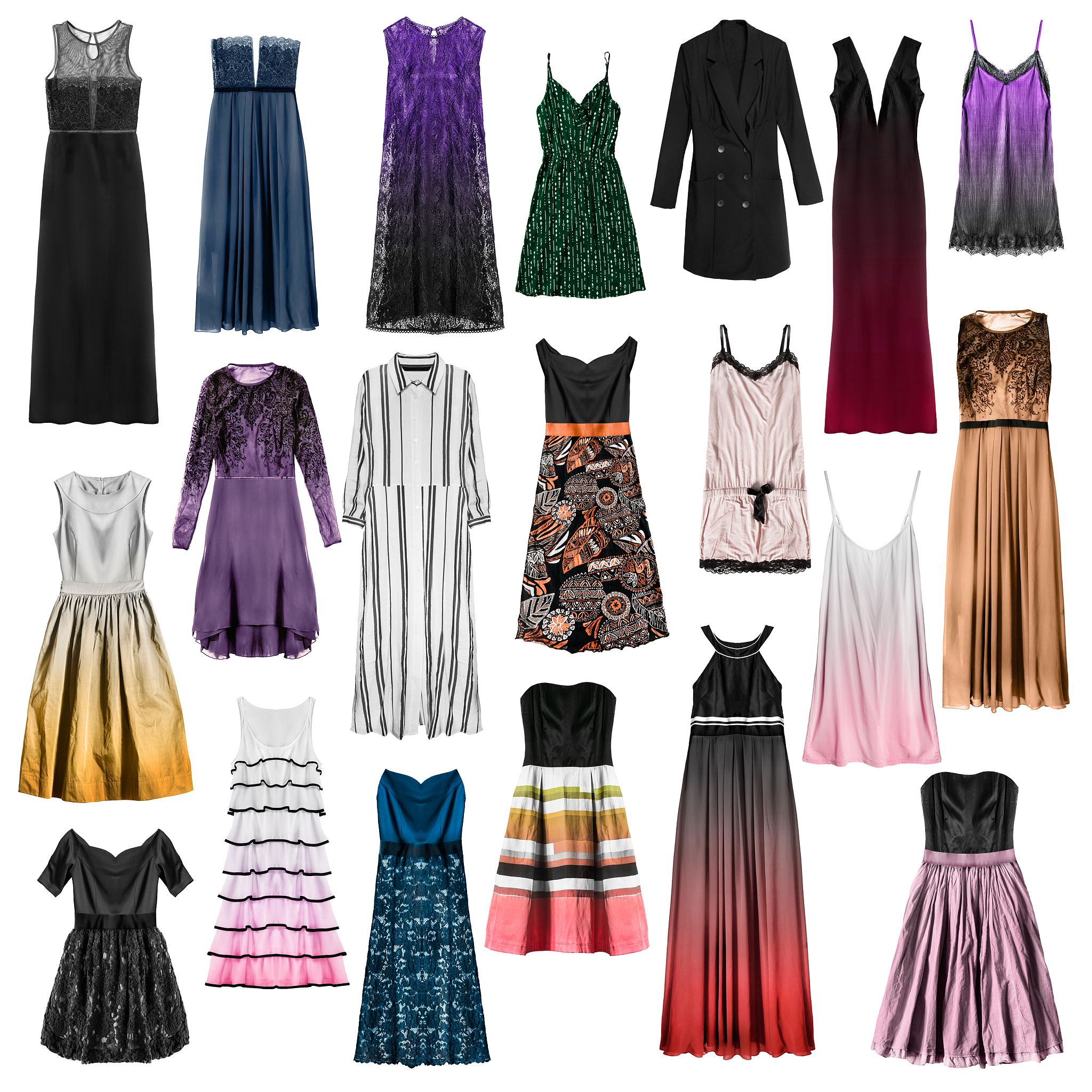 单色百褶中裙设计：简约、优雅、甜美、高雅，多种款式任你选择