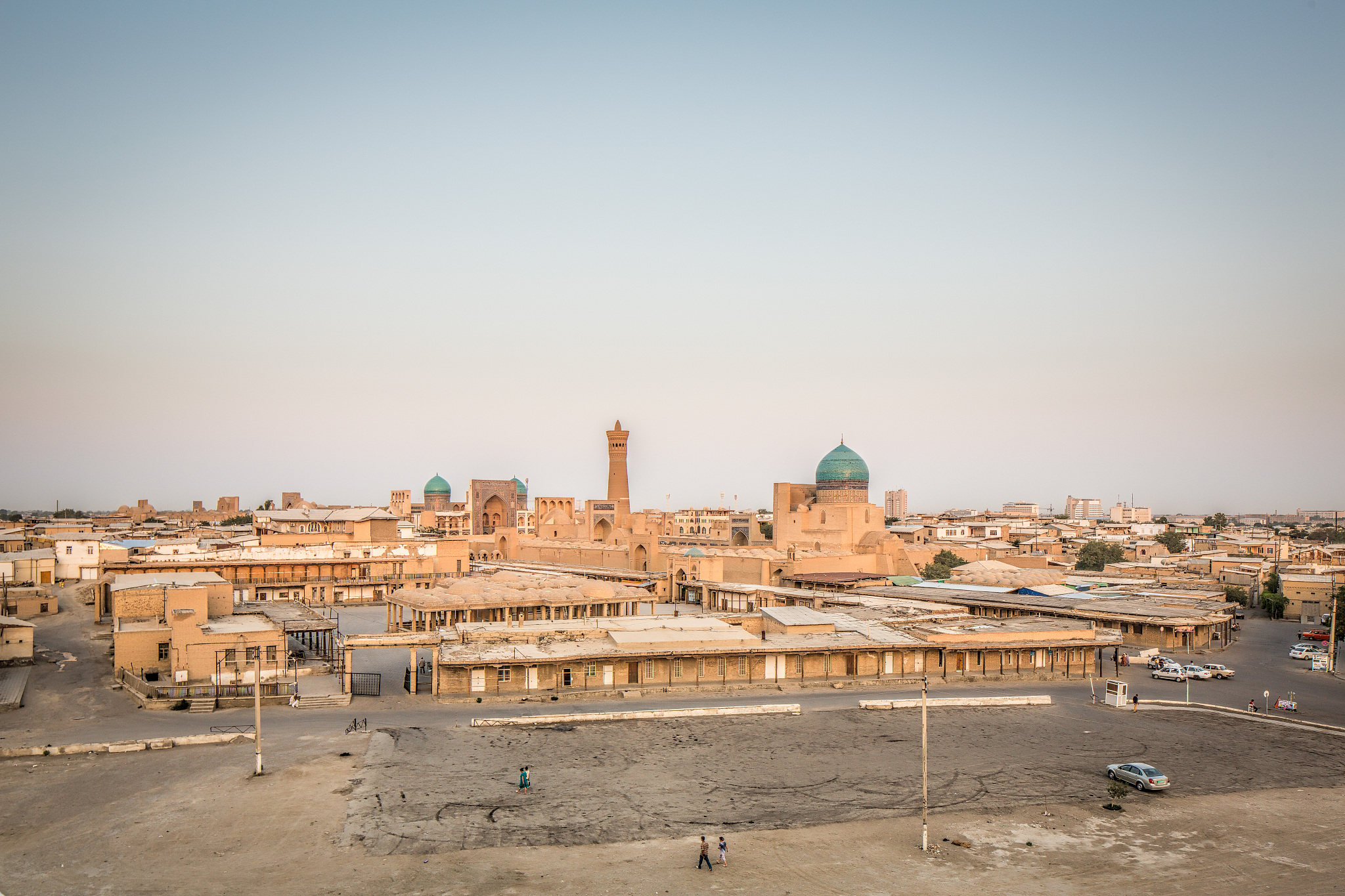 bukhara skyline just before dusk