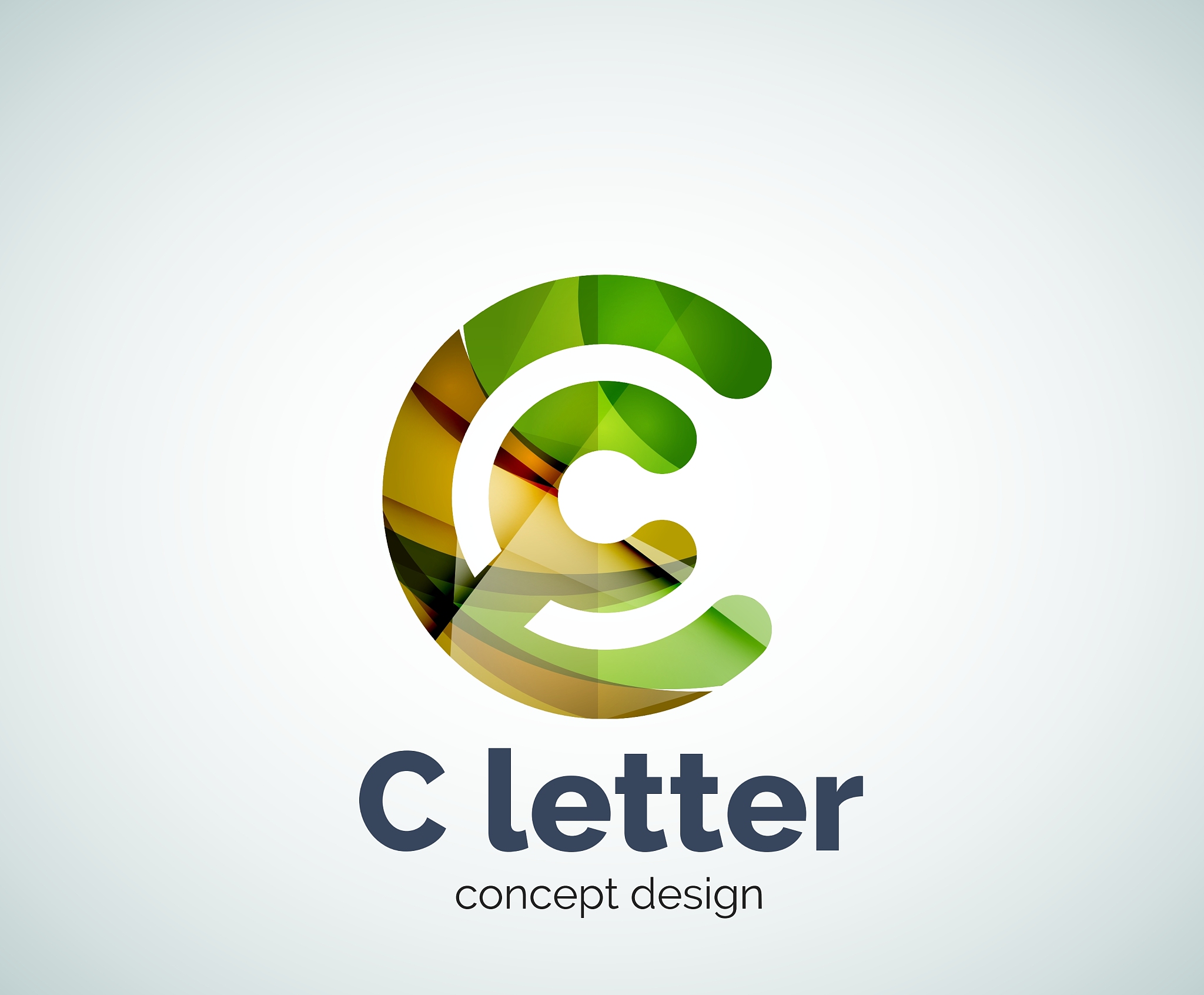 c letter concept logo template