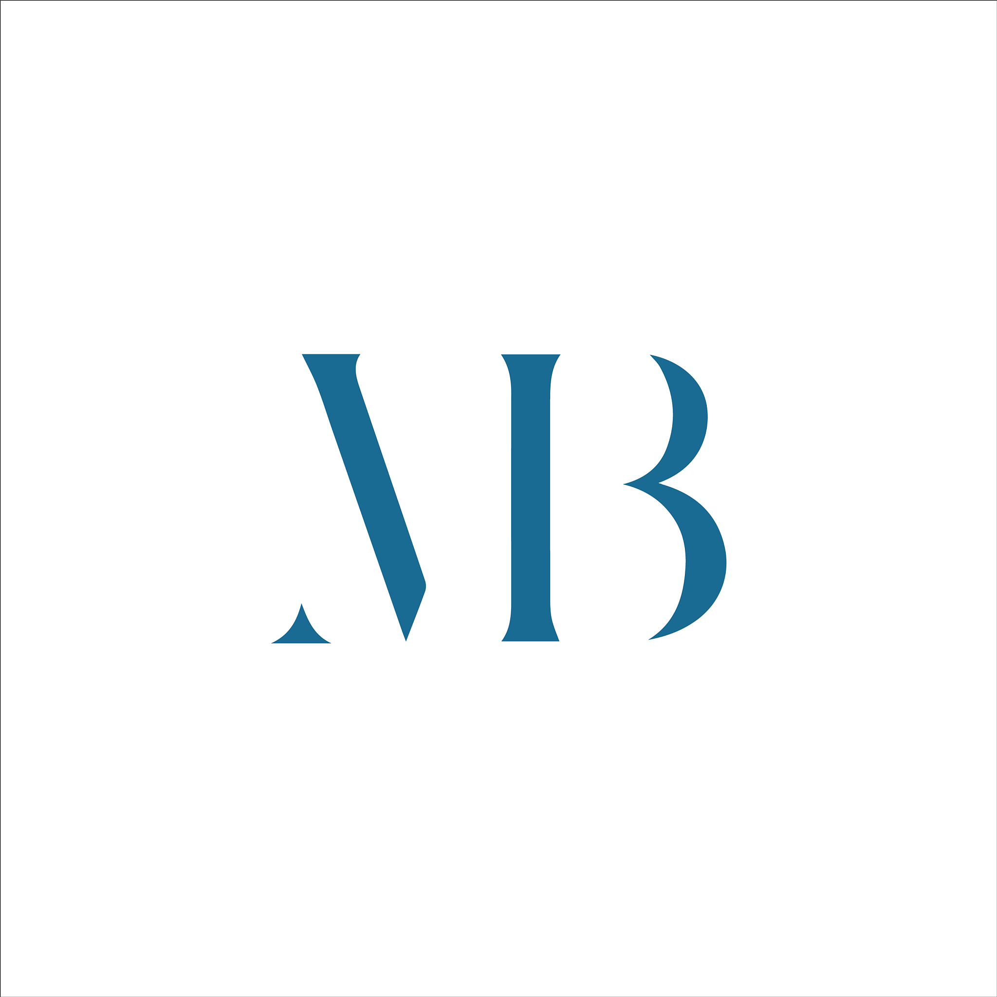 initial letter mb logo or bm logo design