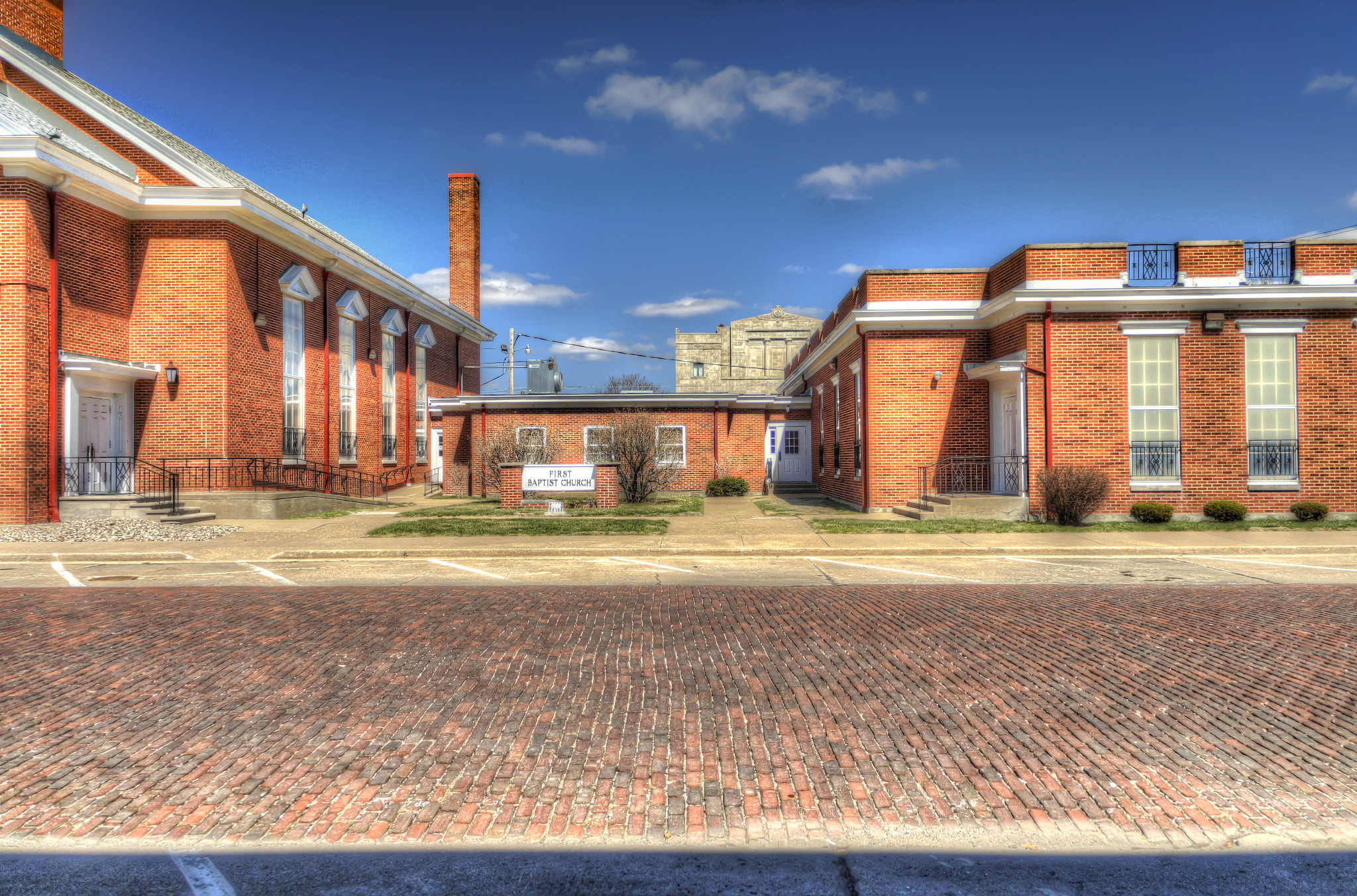 washington street's brick road