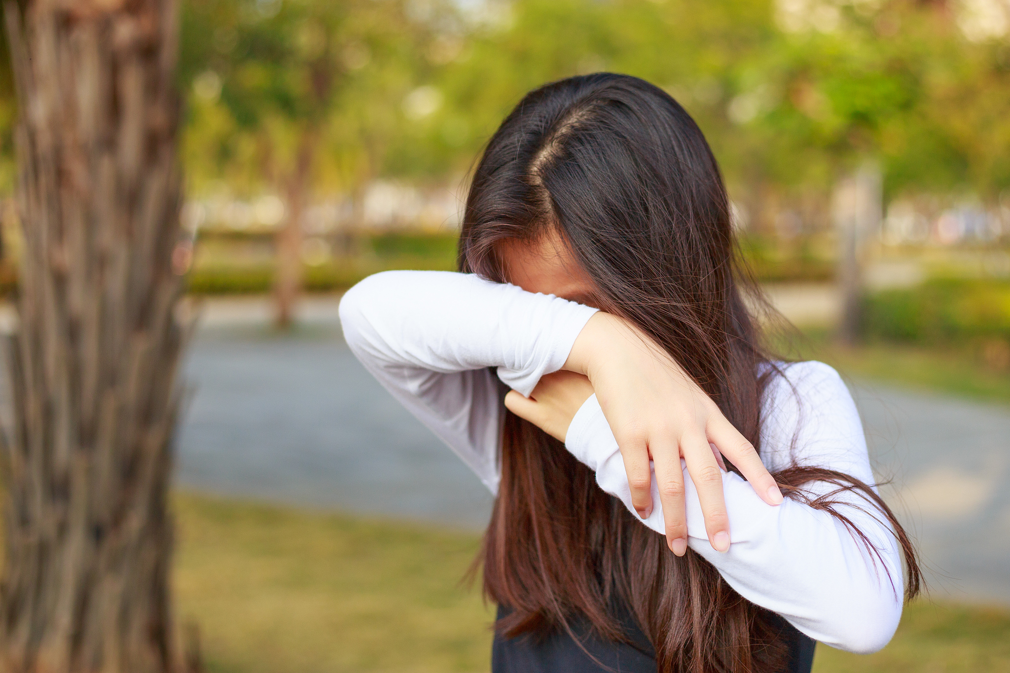 the crying girl