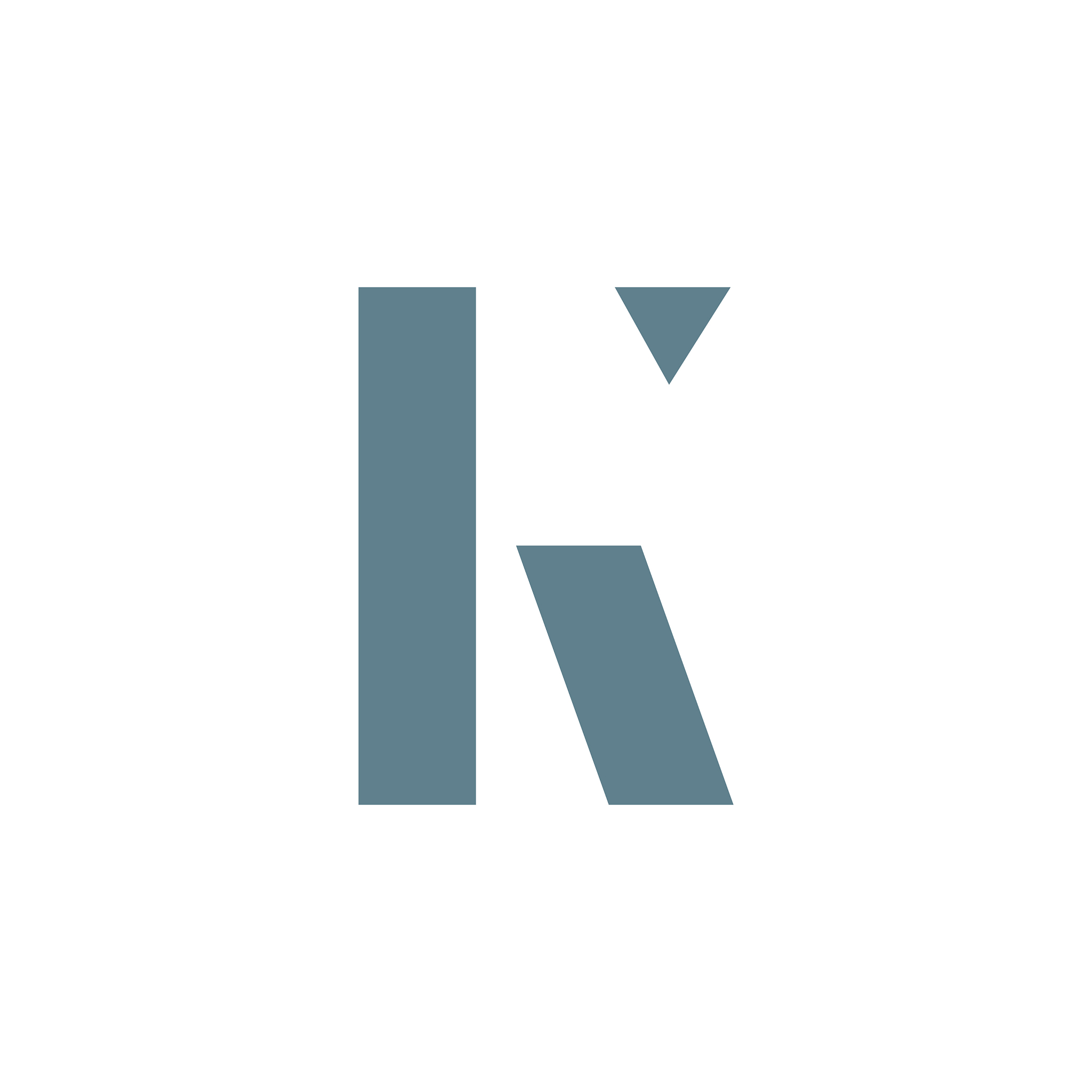 initial letter k logo design template
