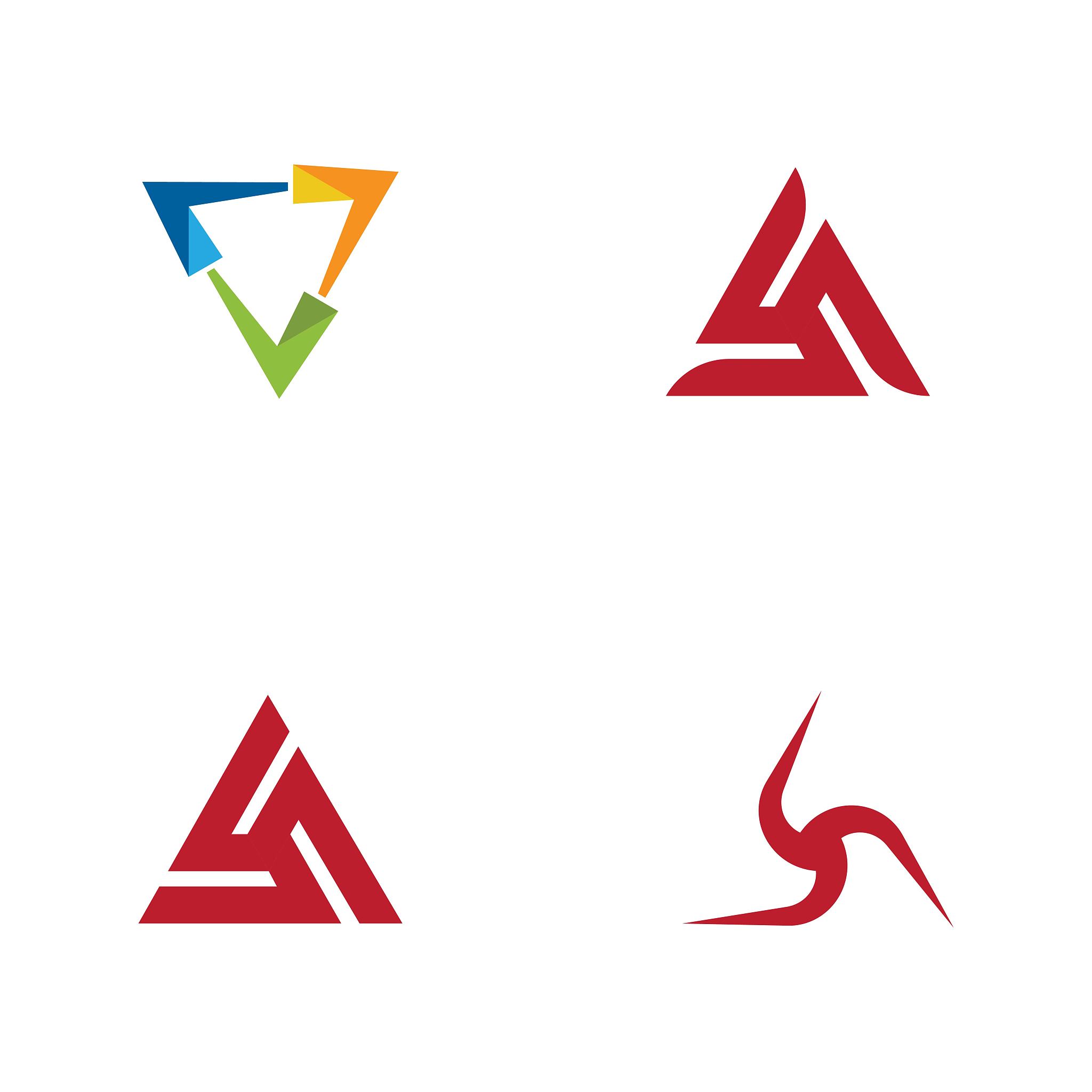 triangle icon vector design