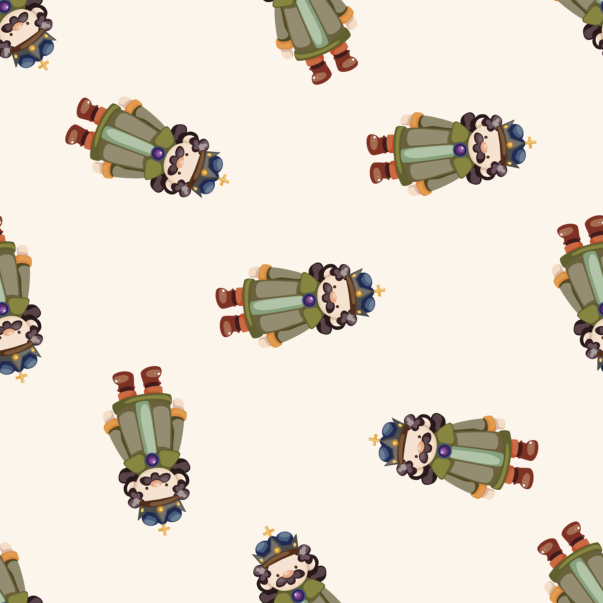 royal theme king , cartoon seamless pattern background