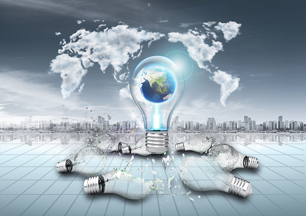global business themed composite image